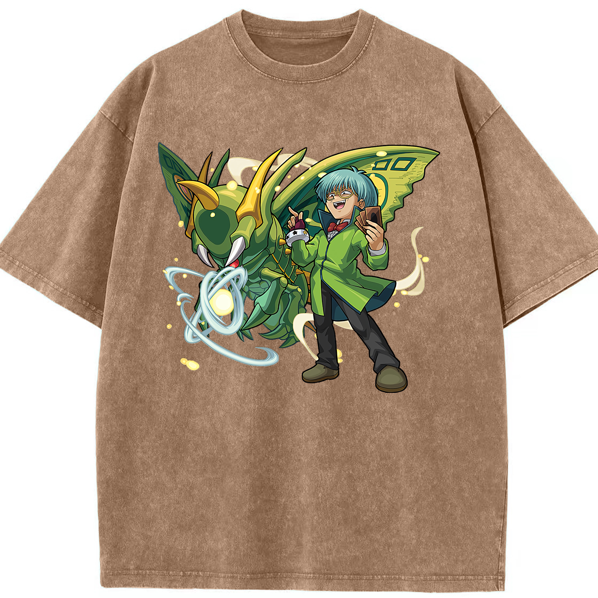 （画像用） 遊☆戯☆王 Yu-Gi-Oh! 綿100% ヴィンテージ風 半袖Tシャツ（フロントプリント）