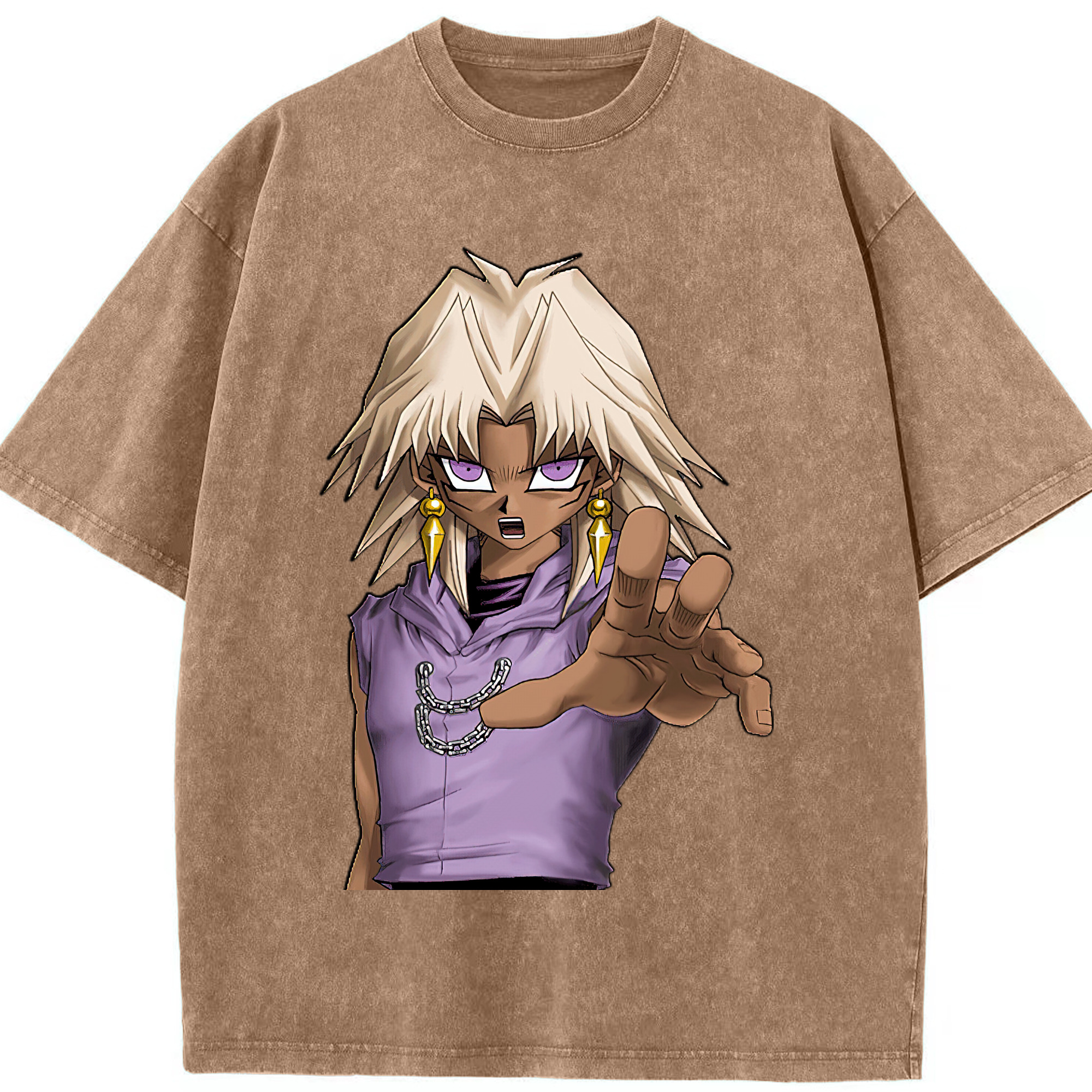 （画像用） 遊☆戯☆王 Yu-Gi-Oh! 綿100% ヴィンテージ風 半袖Tシャツ（フロントプリント）