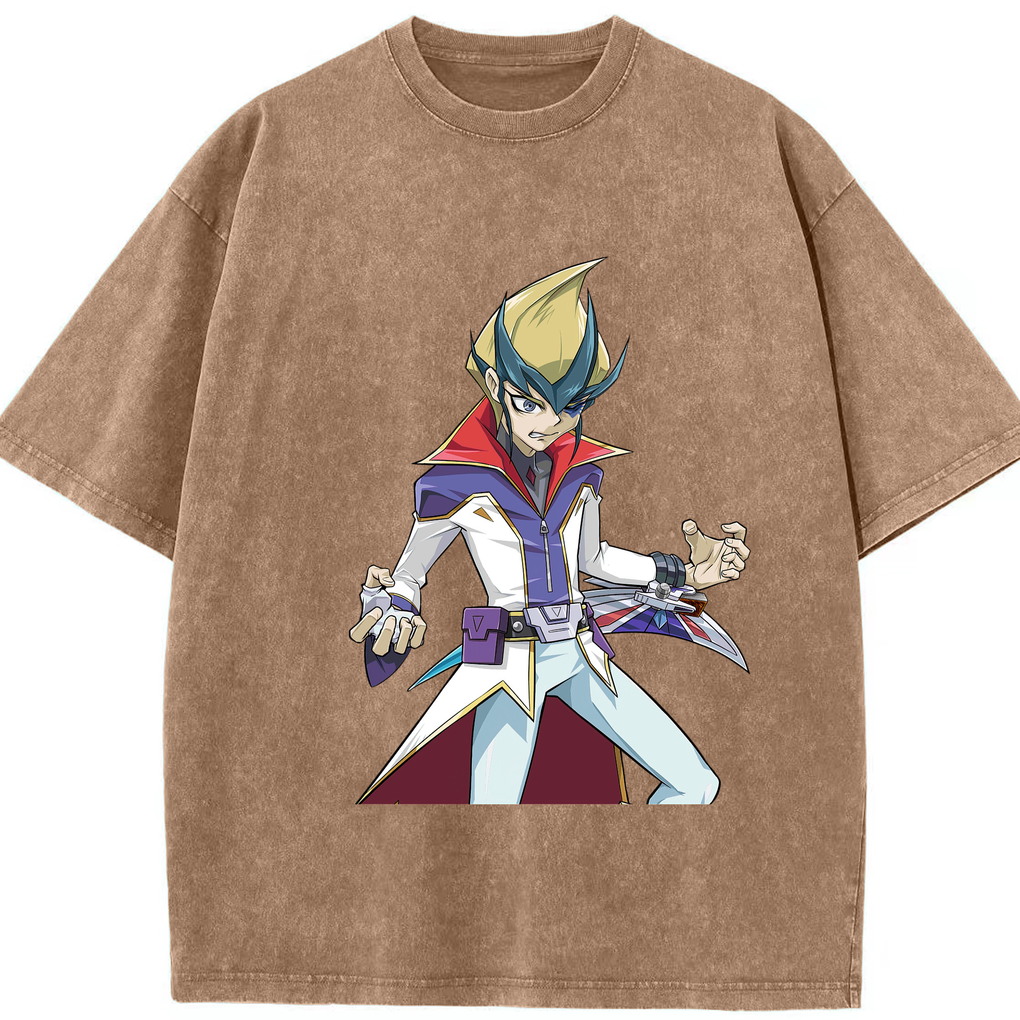 （画像用） 遊☆戯☆王 Yu-Gi-Oh! 綿100% ヴィンテージ風 半袖Tシャツ（フロントプリント）
