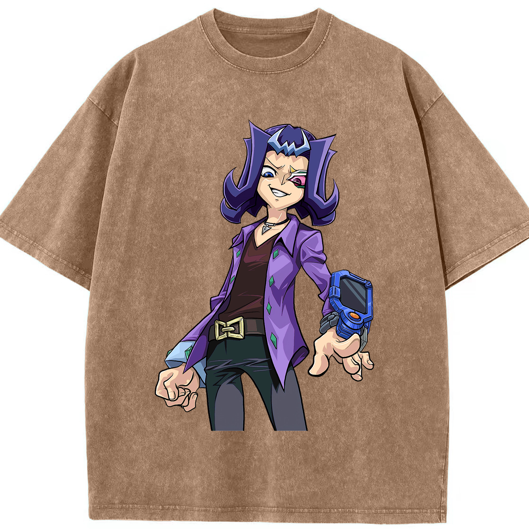 （画像用） 遊☆戯☆王 Yu-Gi-Oh! 綿100% ヴィンテージ風 半袖Tシャツ（フロントプリント）