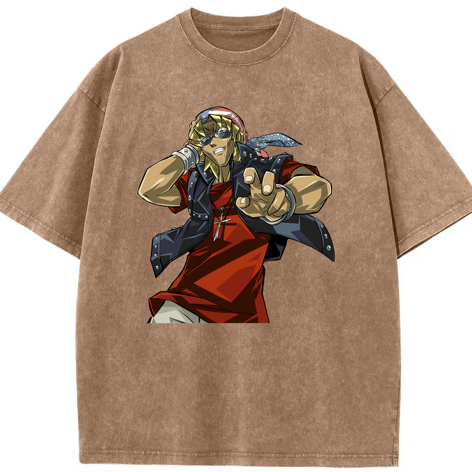 （画像用） 遊☆戯☆王 Yu-Gi-Oh! 綿100% ヴィンテージ風 半袖Tシャツ（フロントプリント）