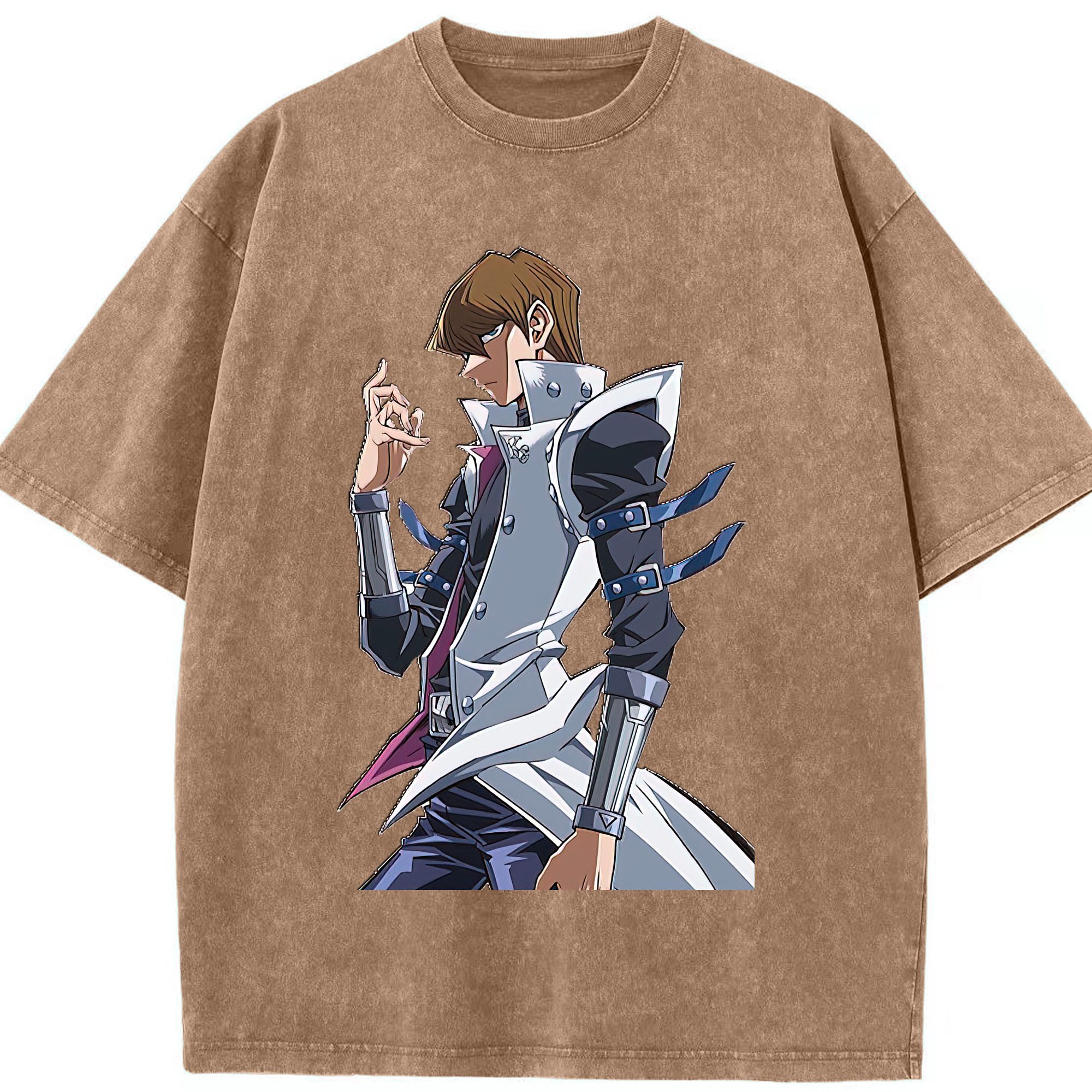 （画像用） 遊☆戯☆王 Yu-Gi-Oh! 綿100% ヴィンテージ風 半袖Tシャツ（フロントプリント）