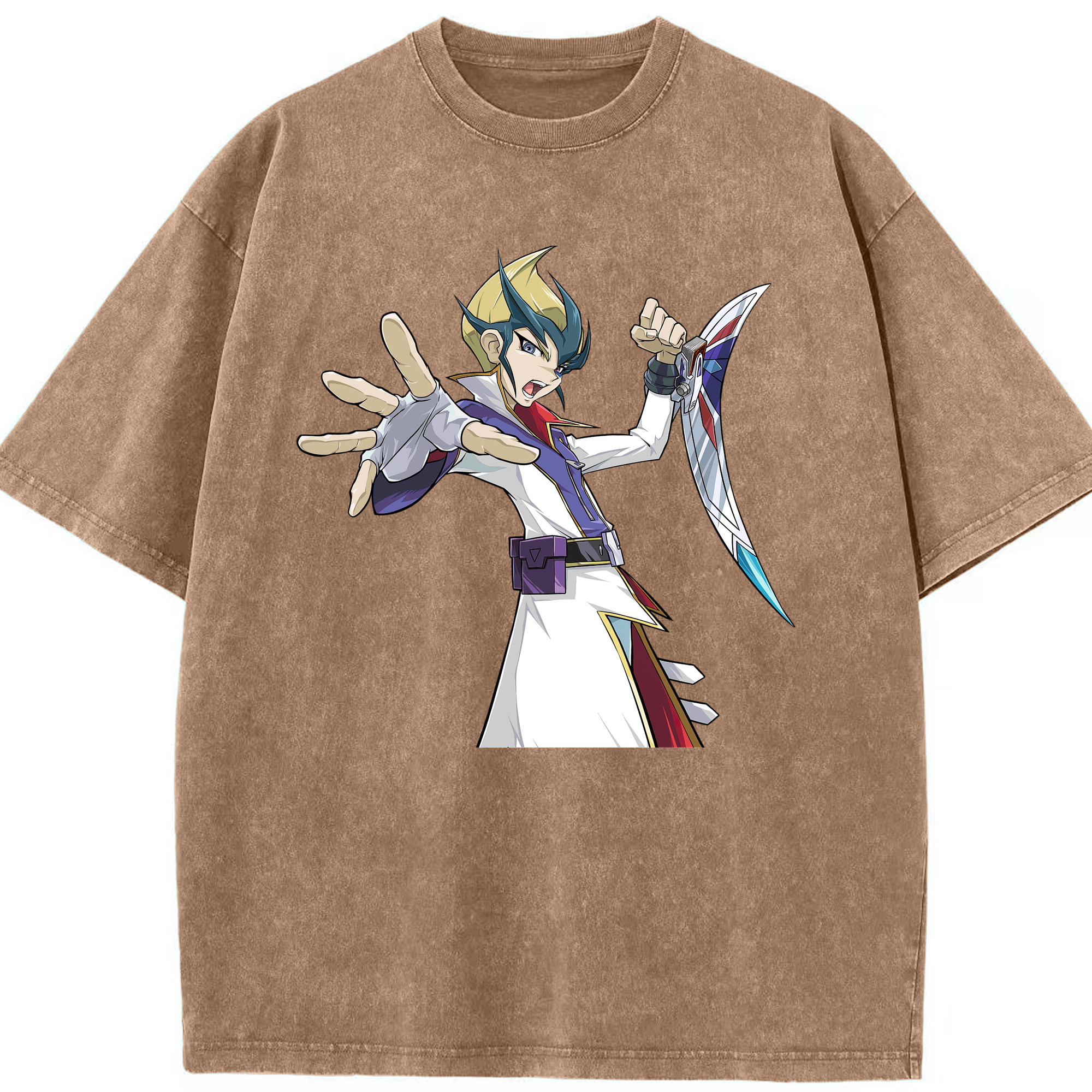 （画像用） 遊☆戯☆王 Yu-Gi-Oh! 綿100% ヴィンテージ風 半袖Tシャツ（フロントプリント）