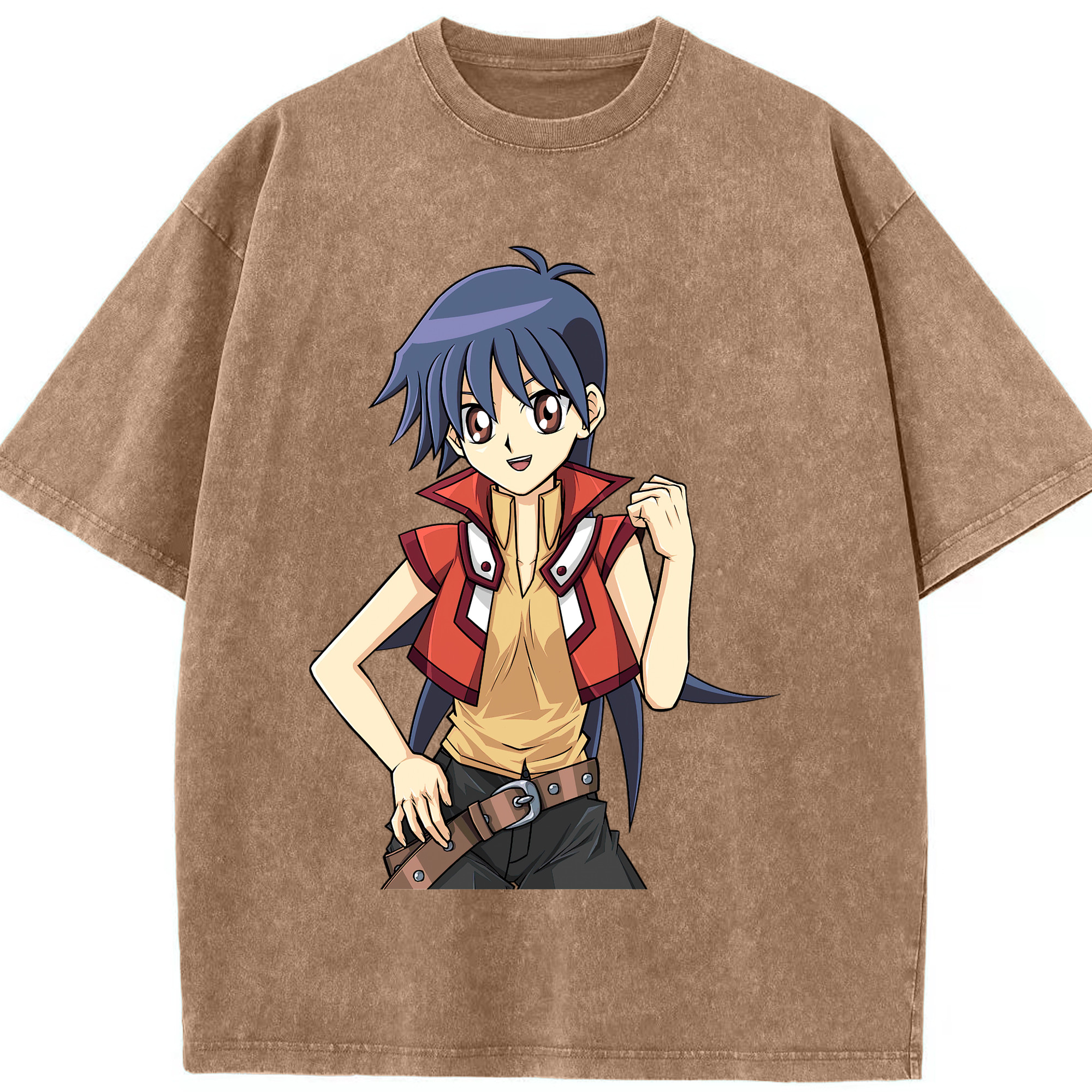 （画像用） 遊☆戯☆王 Yu-Gi-Oh! 綿100% ヴィンテージ風 半袖Tシャツ（フロントプリント）