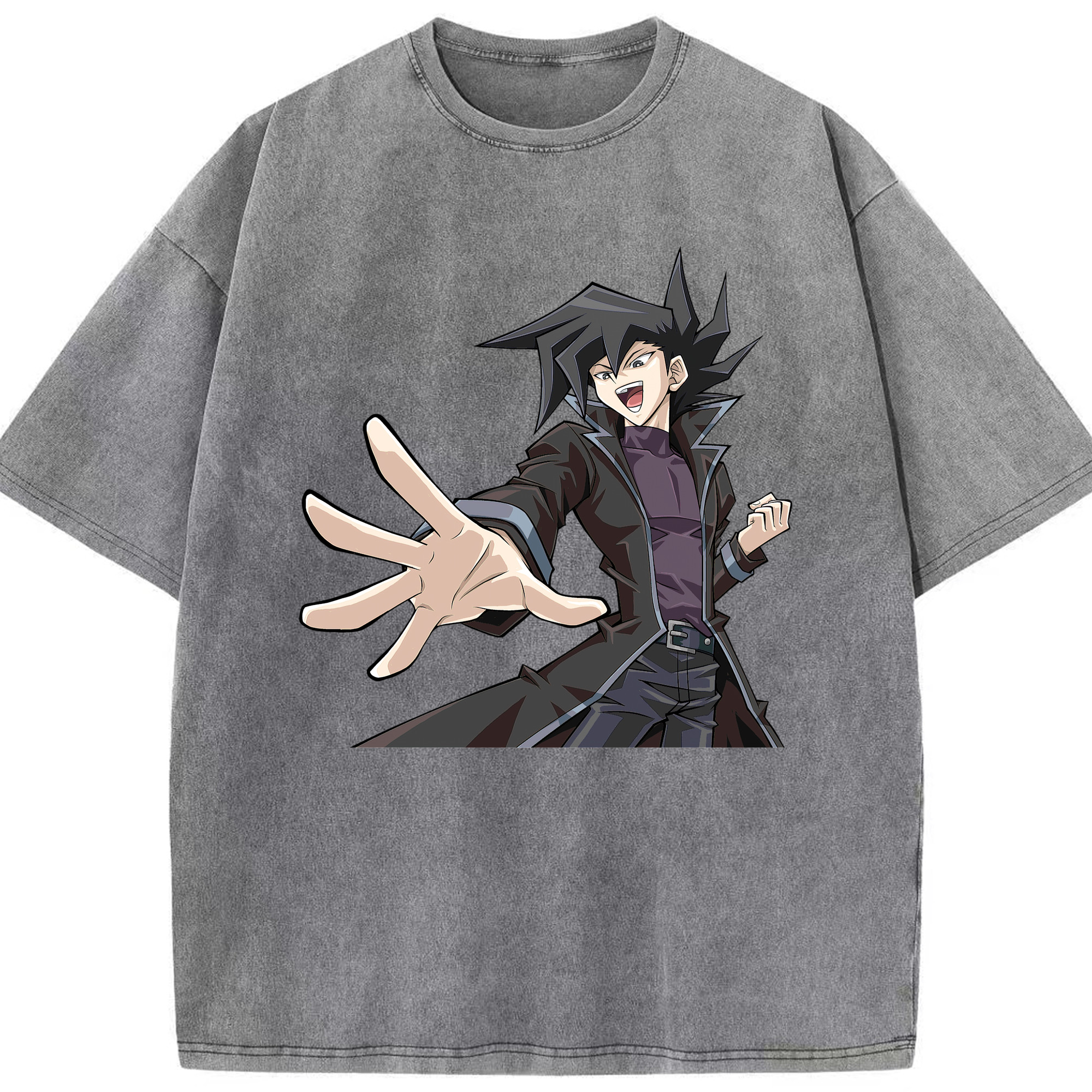 （画像用） 遊☆戯☆王 Yu-Gi-Oh! 綿100% ヴィンテージ風 半袖Tシャツ（フロントプリント）
