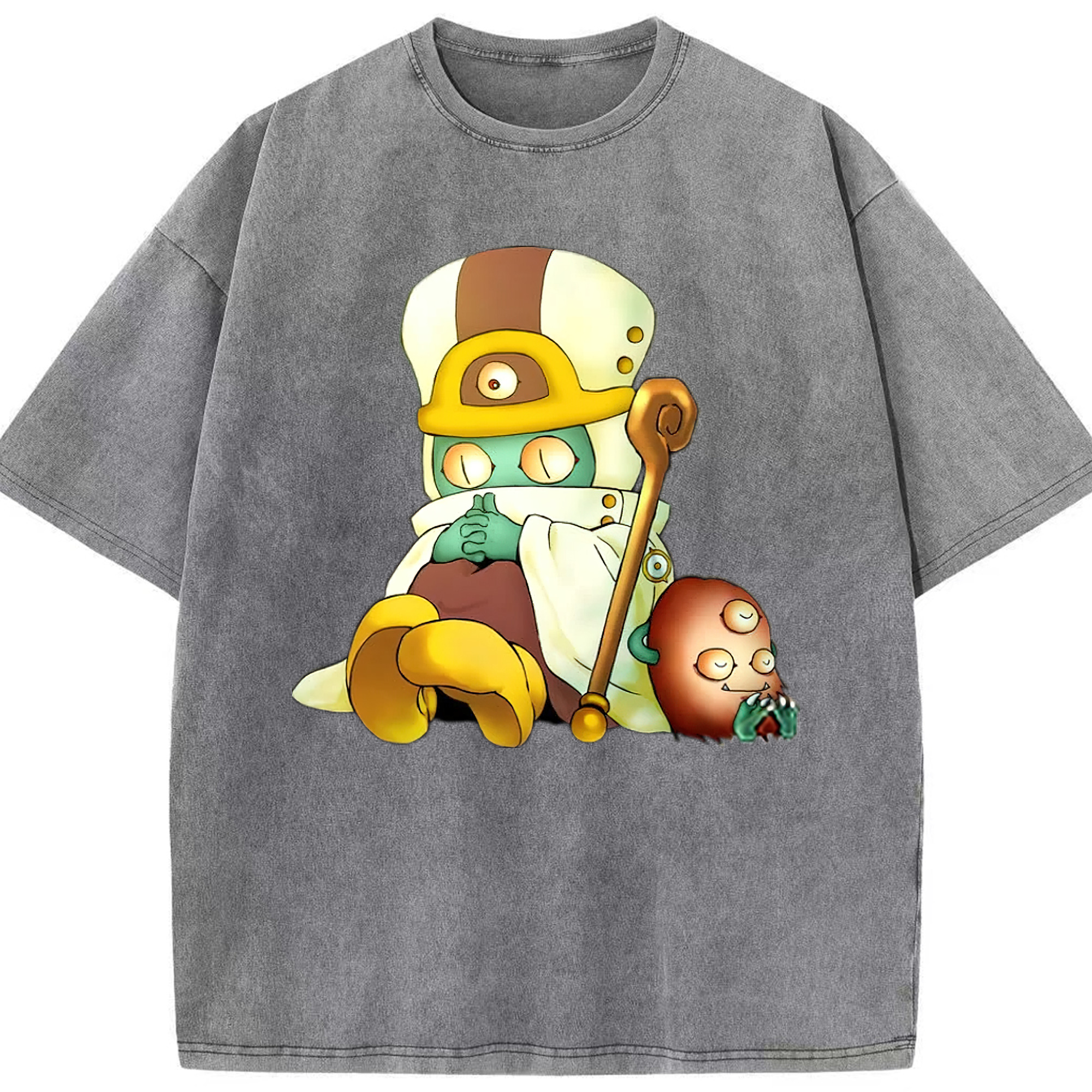 （画像用） 遊☆戯☆王 Yu-Gi-Oh! 綿100% ヴィンテージ風 半袖Tシャツ（フロントプリント）