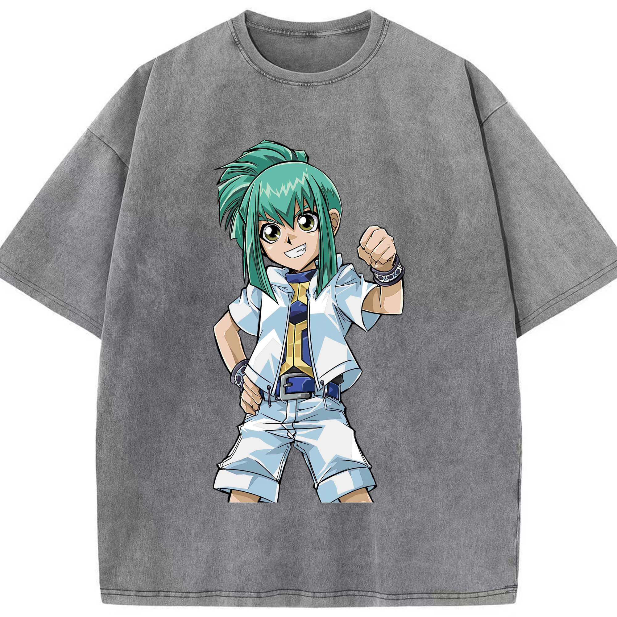 （画像用） 遊☆戯☆王 Yu-Gi-Oh! 綿100% ヴィンテージ風 半袖Tシャツ（フロントプリント）