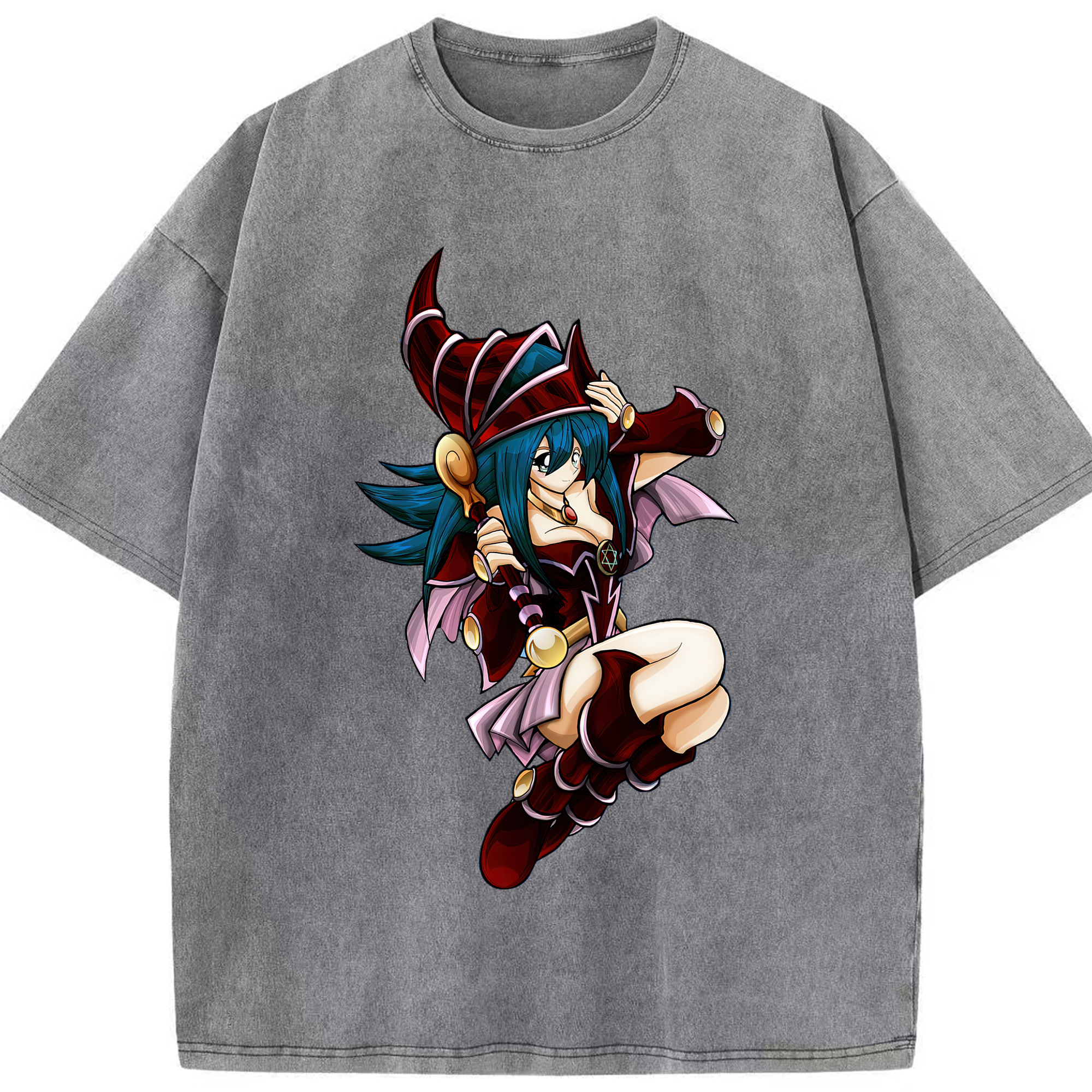 （画像用） 遊☆戯☆王 Yu-Gi-Oh! 綿100% ヴィンテージ風 半袖Tシャツ（フロントプリント）