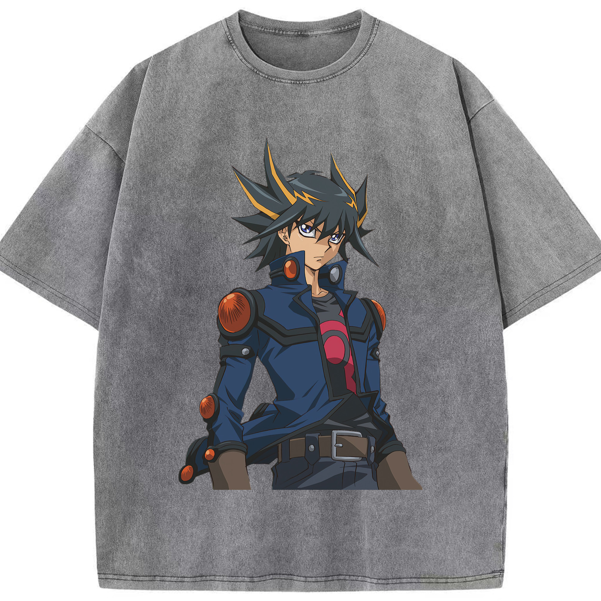（画像用） 遊☆戯☆王 Yu-Gi-Oh! 綿100% ヴィンテージ風 半袖Tシャツ（フロントプリント）