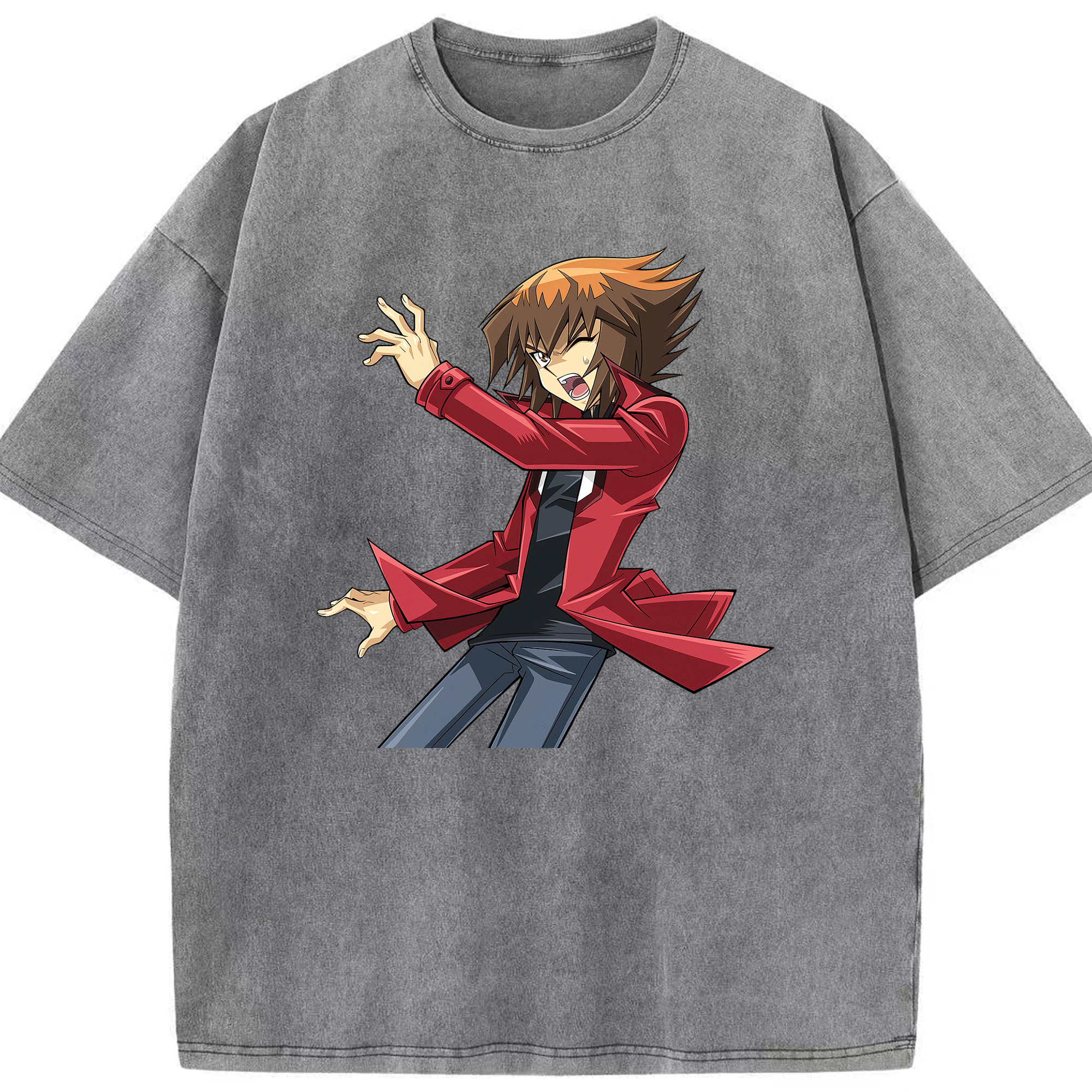 （画像用） 遊☆戯☆王 Yu-Gi-Oh! 綿100% ヴィンテージ風 半袖Tシャツ（フロントプリント）