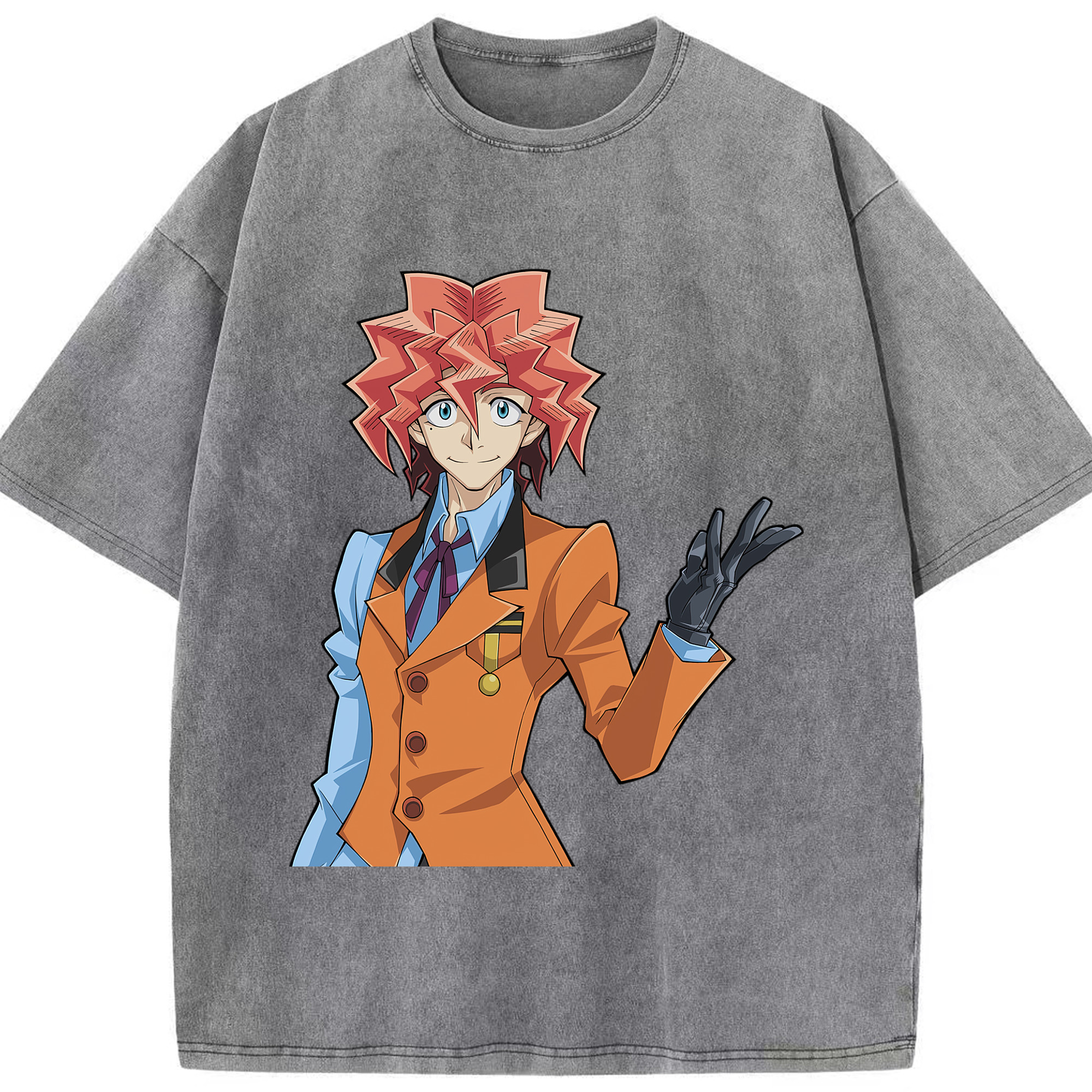 （画像用） 遊☆戯☆王 Yu-Gi-Oh! 綿100% ヴィンテージ風 半袖Tシャツ（フロントプリント）