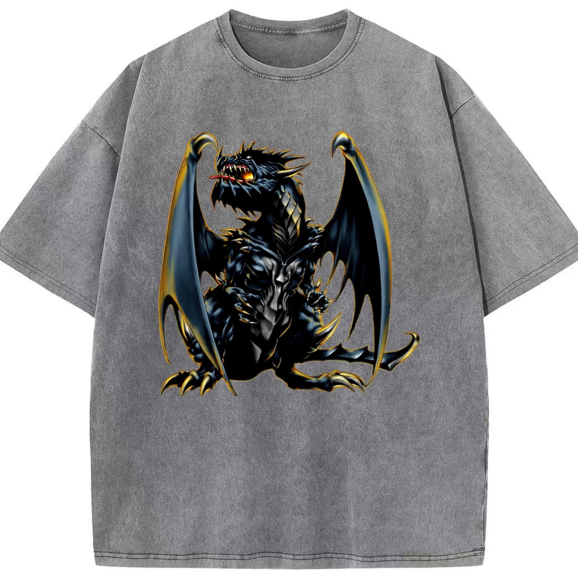 （画像用） 遊☆戯☆王 Yu-Gi-Oh! 綿100% ヴィンテージ風 半袖Tシャツ（フロントプリント）