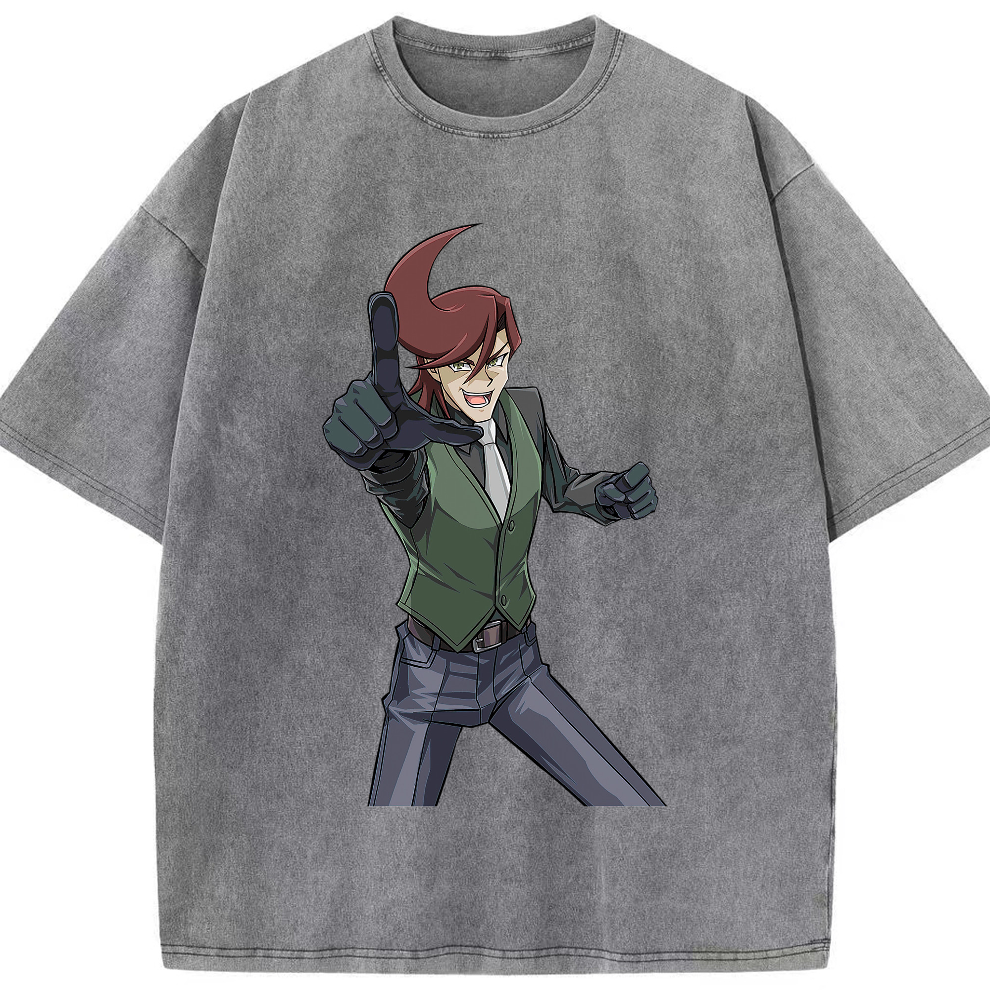 （画像用） 遊☆戯☆王 Yu-Gi-Oh! 綿100% ヴィンテージ風 半袖Tシャツ（フロントプリント）