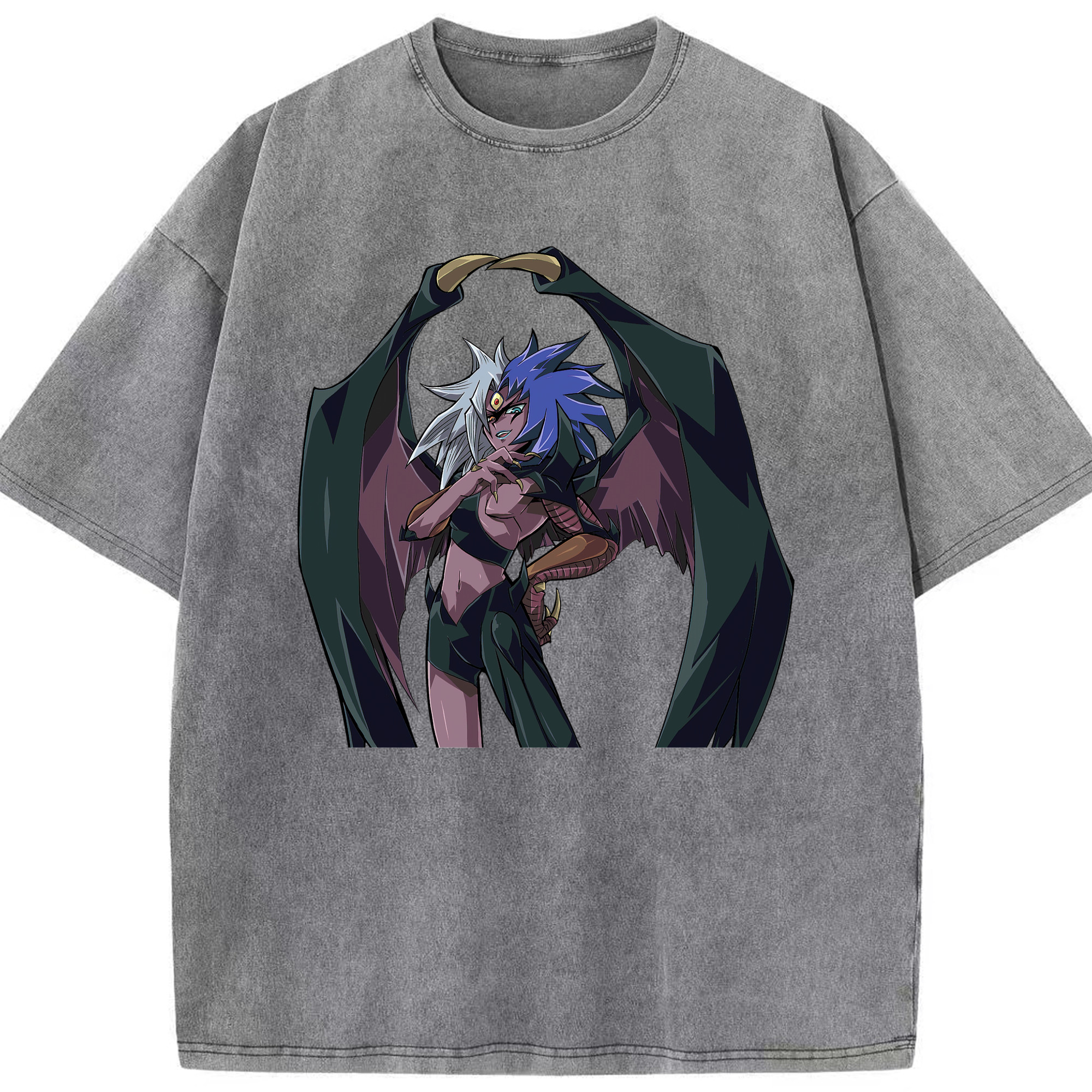 （画像用） 遊☆戯☆王 Yu-Gi-Oh! 綿100% ヴィンテージ風 半袖Tシャツ（フロントプリント）