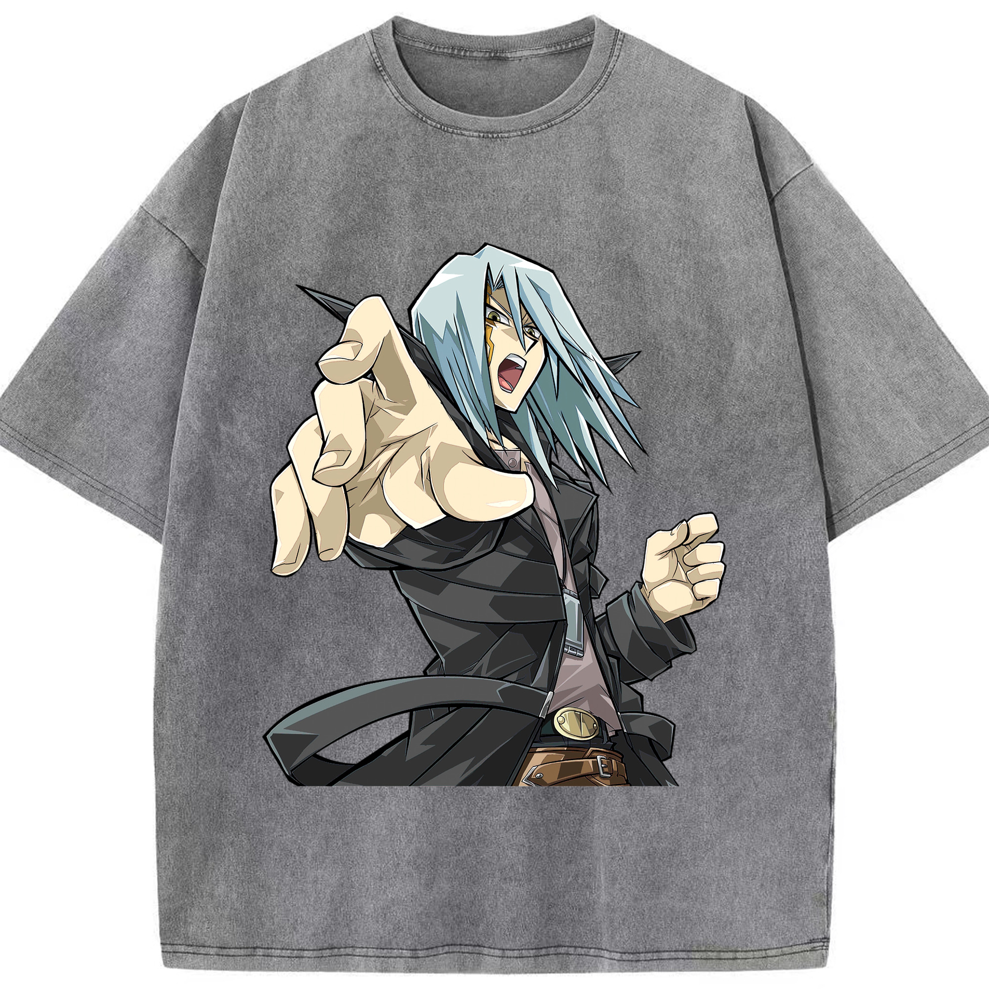 （画像用） 遊☆戯☆王 Yu-Gi-Oh! 綿100% ヴィンテージ風 半袖Tシャツ（フロントプリント）