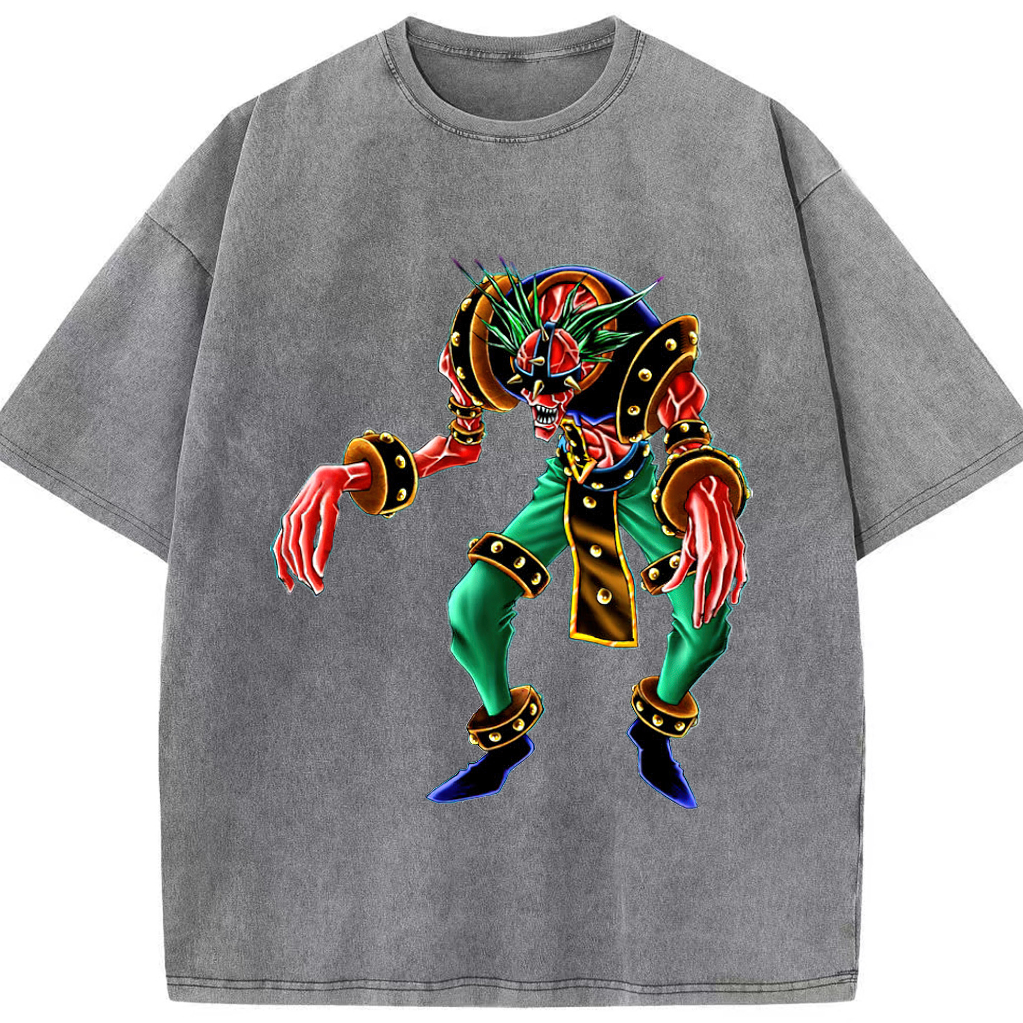 （画像用） 遊☆戯☆王 Yu-Gi-Oh! 綿100% ヴィンテージ風 半袖Tシャツ（フロントプリント）