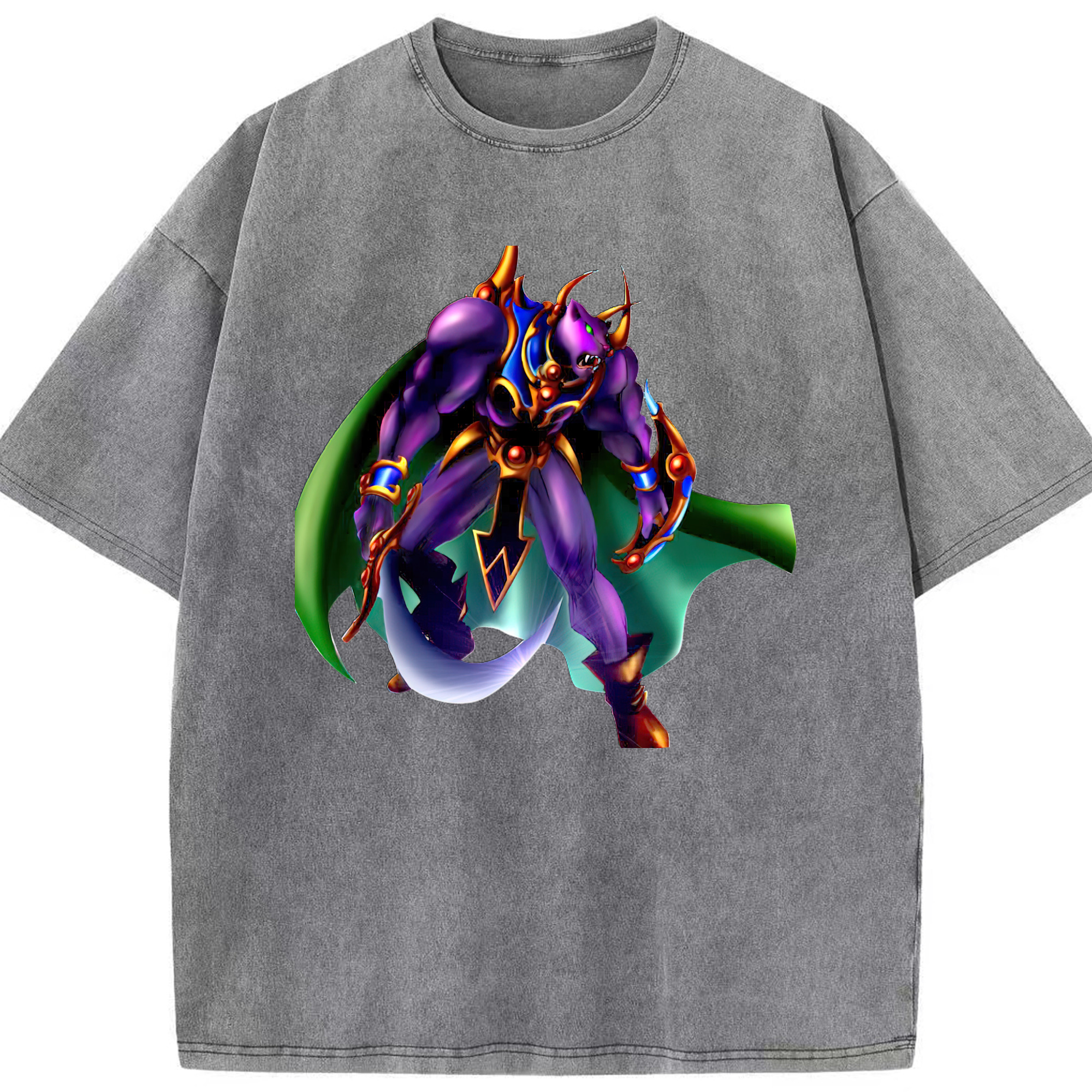 （画像用） 遊☆戯☆王 Yu-Gi-Oh! 綿100% ヴィンテージ風 半袖Tシャツ（フロントプリント）