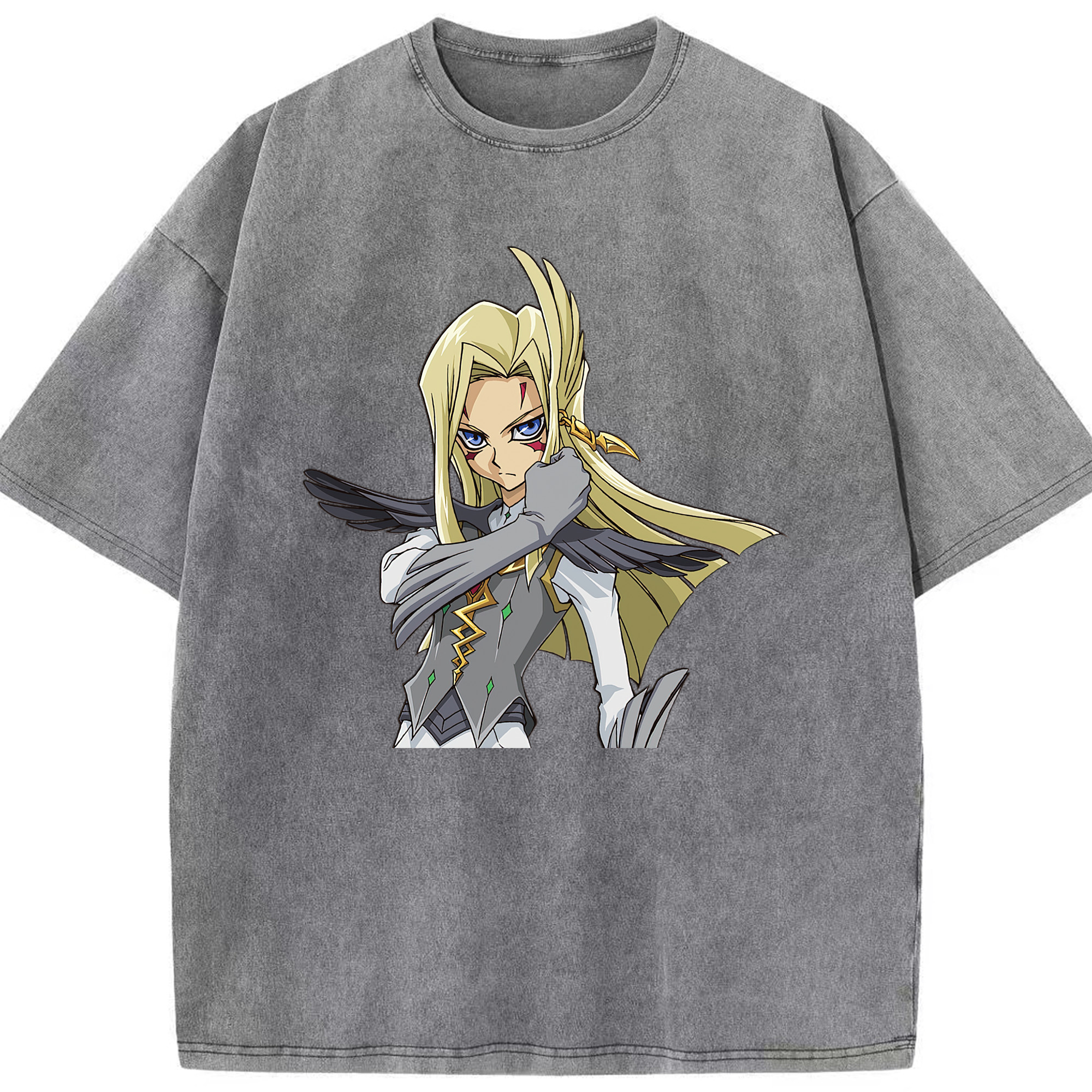 （画像用） 遊☆戯☆王 Yu-Gi-Oh! 綿100% ヴィンテージ風 半袖Tシャツ（フロントプリント）