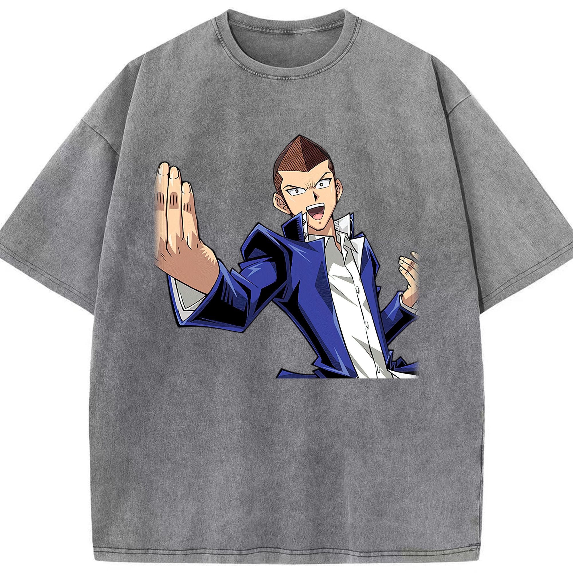 （画像用） 遊☆戯☆王 Yu-Gi-Oh! 綿100% ヴィンテージ風 半袖Tシャツ（フロントプリント）