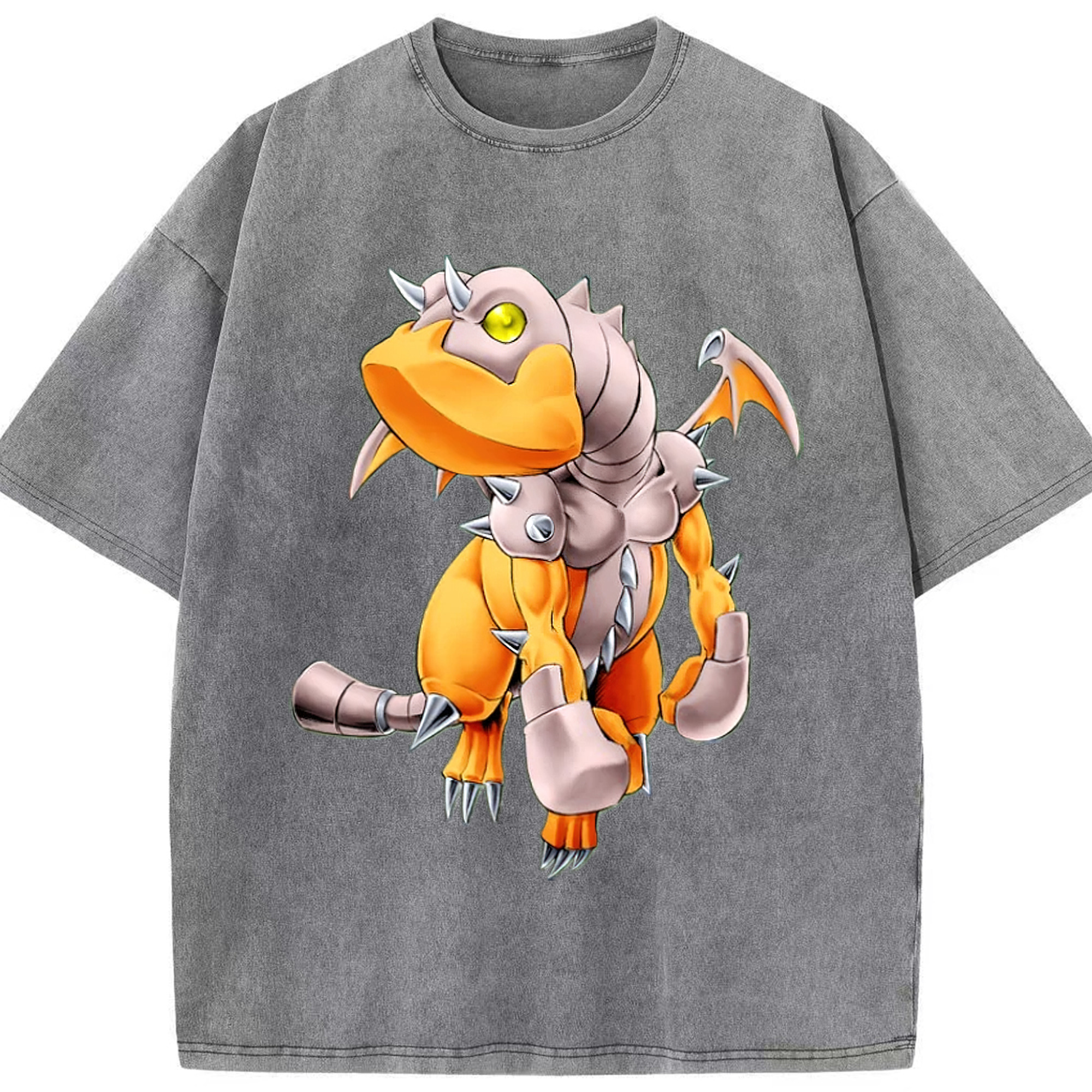 （画像用） 遊☆戯☆王 Yu-Gi-Oh! 綿100% ヴィンテージ風 半袖Tシャツ（フロントプリント）