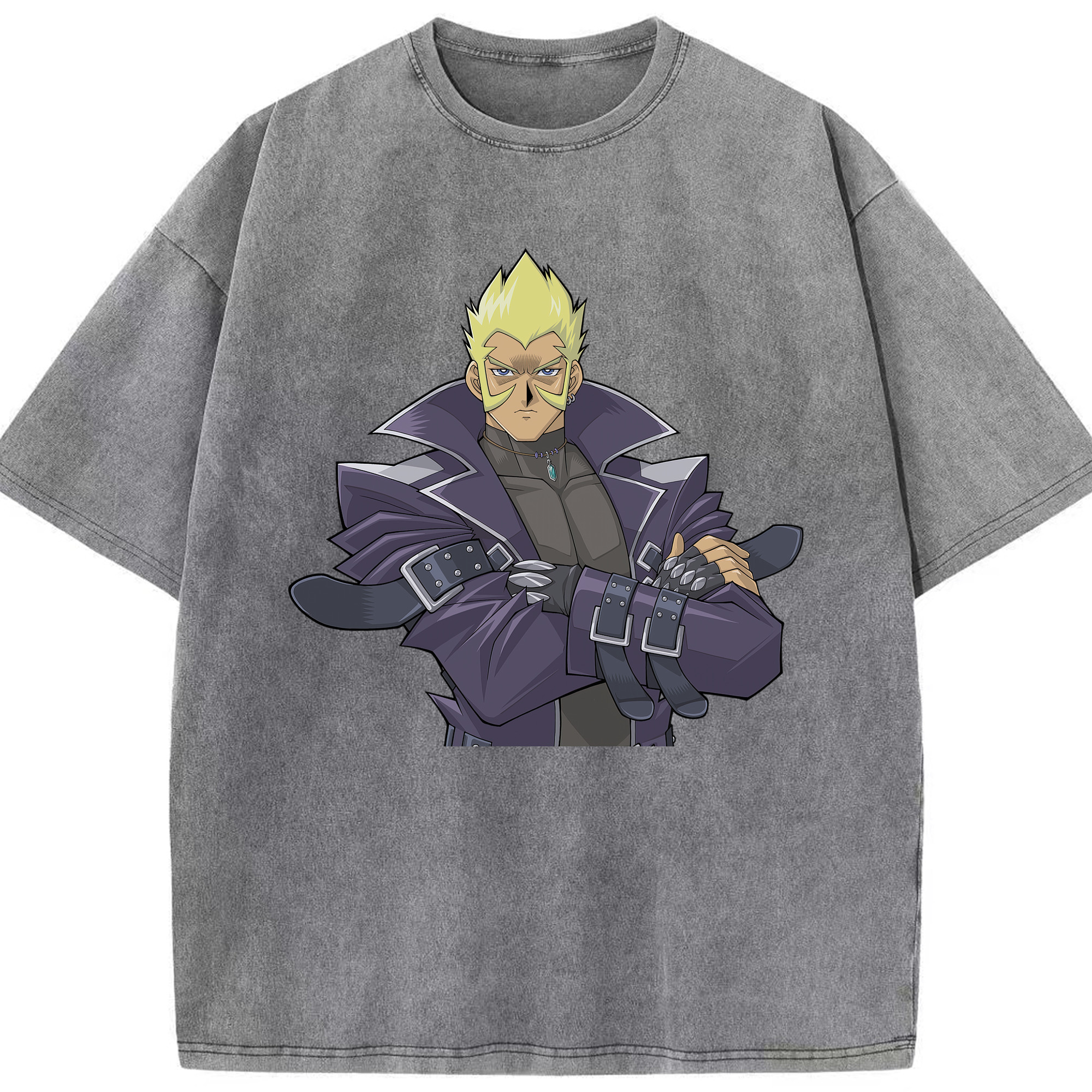 （画像用） 遊☆戯☆王 Yu-Gi-Oh! 綿100% ヴィンテージ風 半袖Tシャツ（フロントプリント）