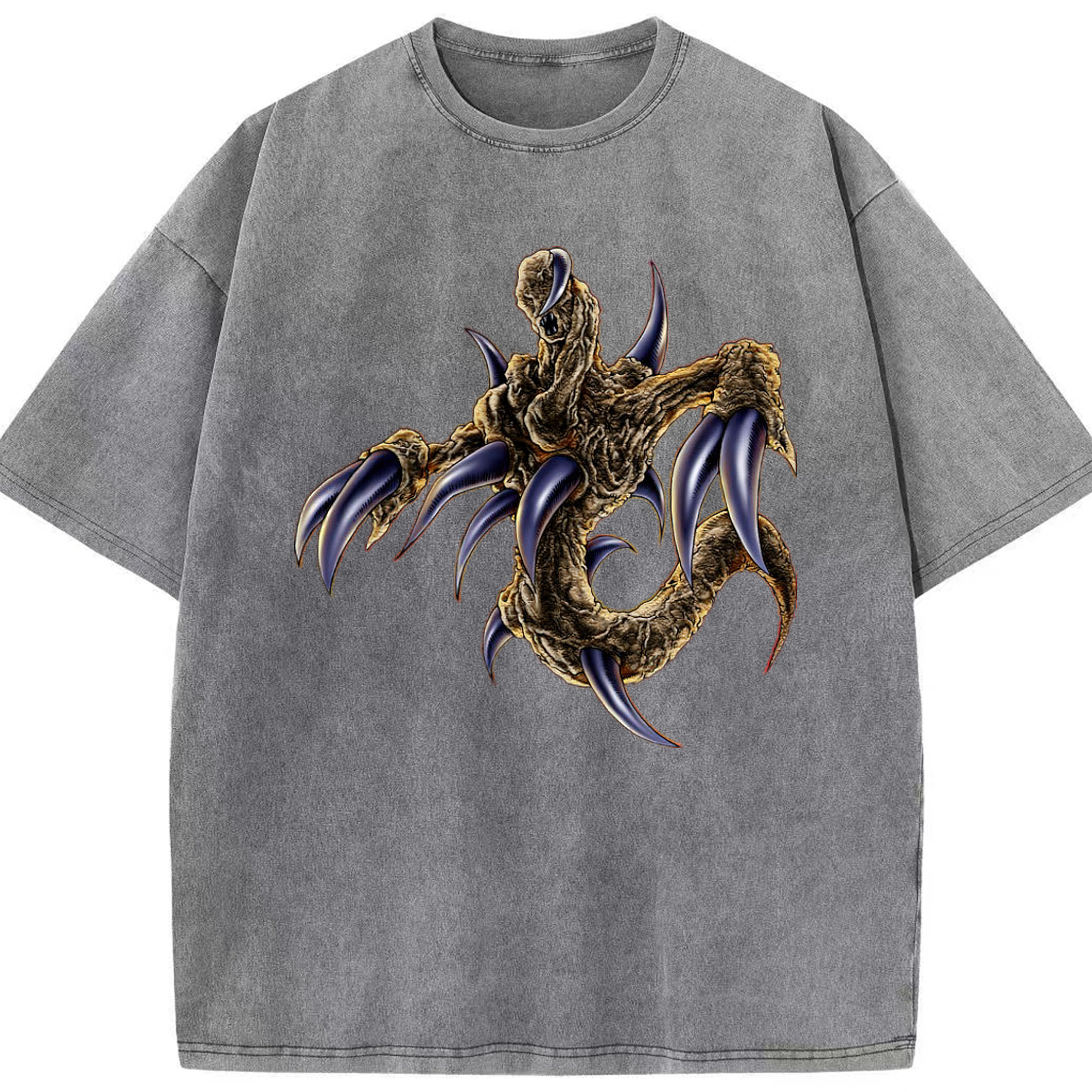 （画像用） 遊☆戯☆王 Yu-Gi-Oh! 綿100% ヴィンテージ風 半袖Tシャツ（フロントプリント）