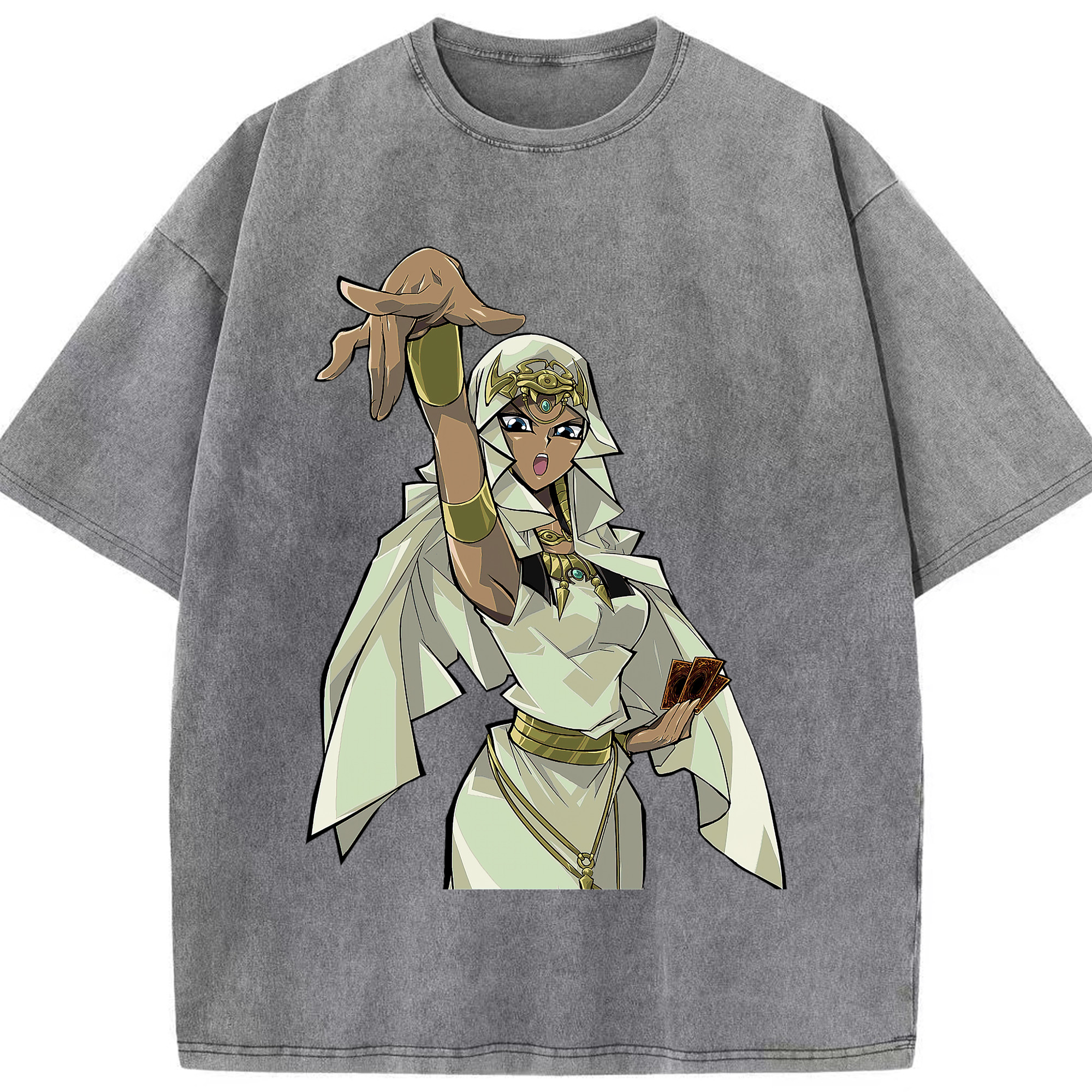 （画像用） 遊☆戯☆王 Yu-Gi-Oh! 綿100% ヴィンテージ風 半袖Tシャツ（フロントプリント）