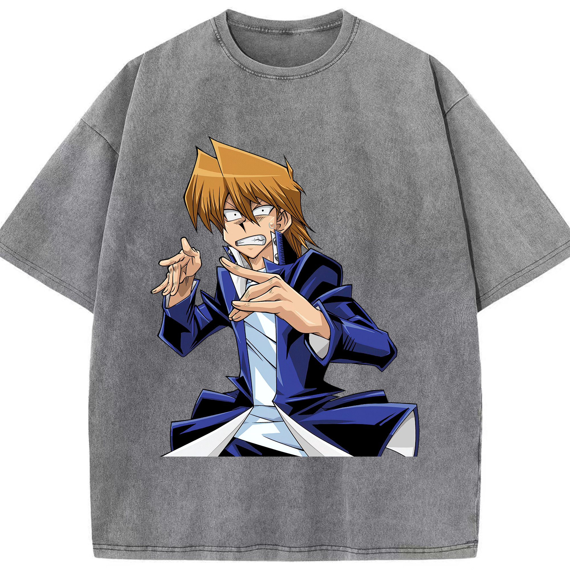 （画像用） 遊☆戯☆王 Yu-Gi-Oh! 綿100% ヴィンテージ風 半袖Tシャツ（フロントプリント）