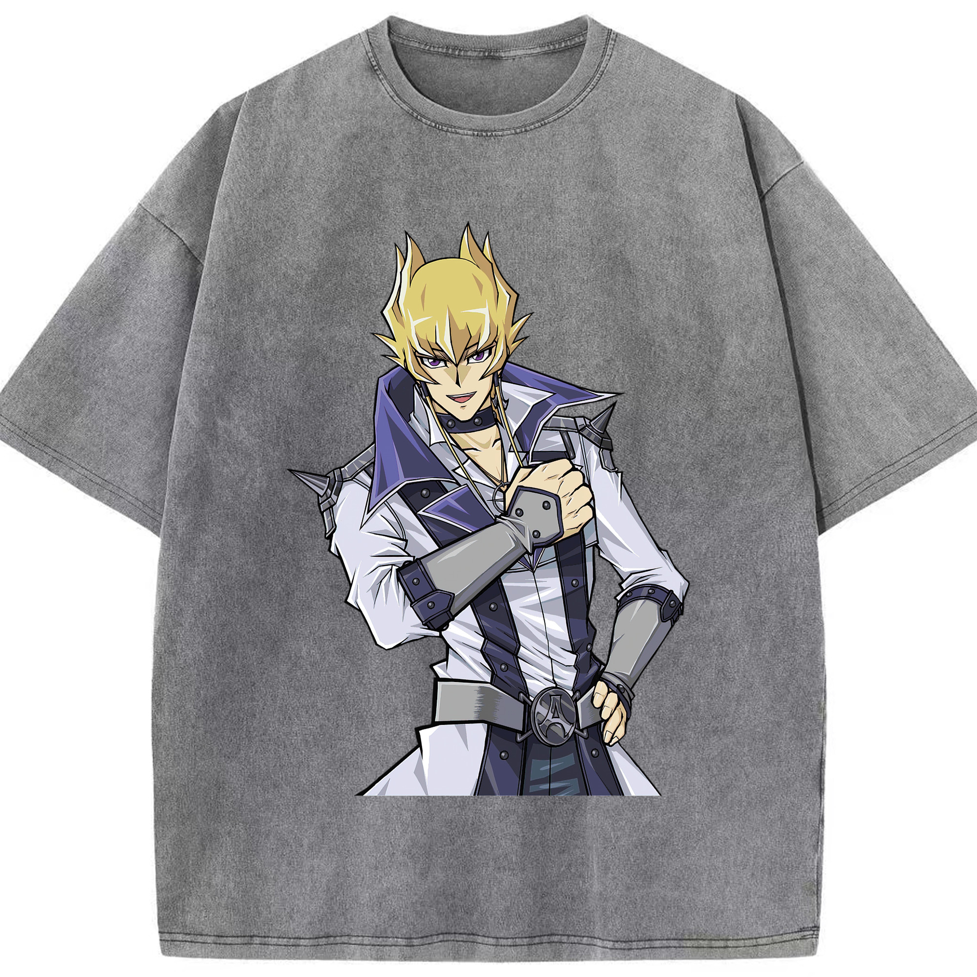（画像用） 遊☆戯☆王 Yu-Gi-Oh! 綿100% ヴィンテージ風 半袖Tシャツ（フロントプリント）