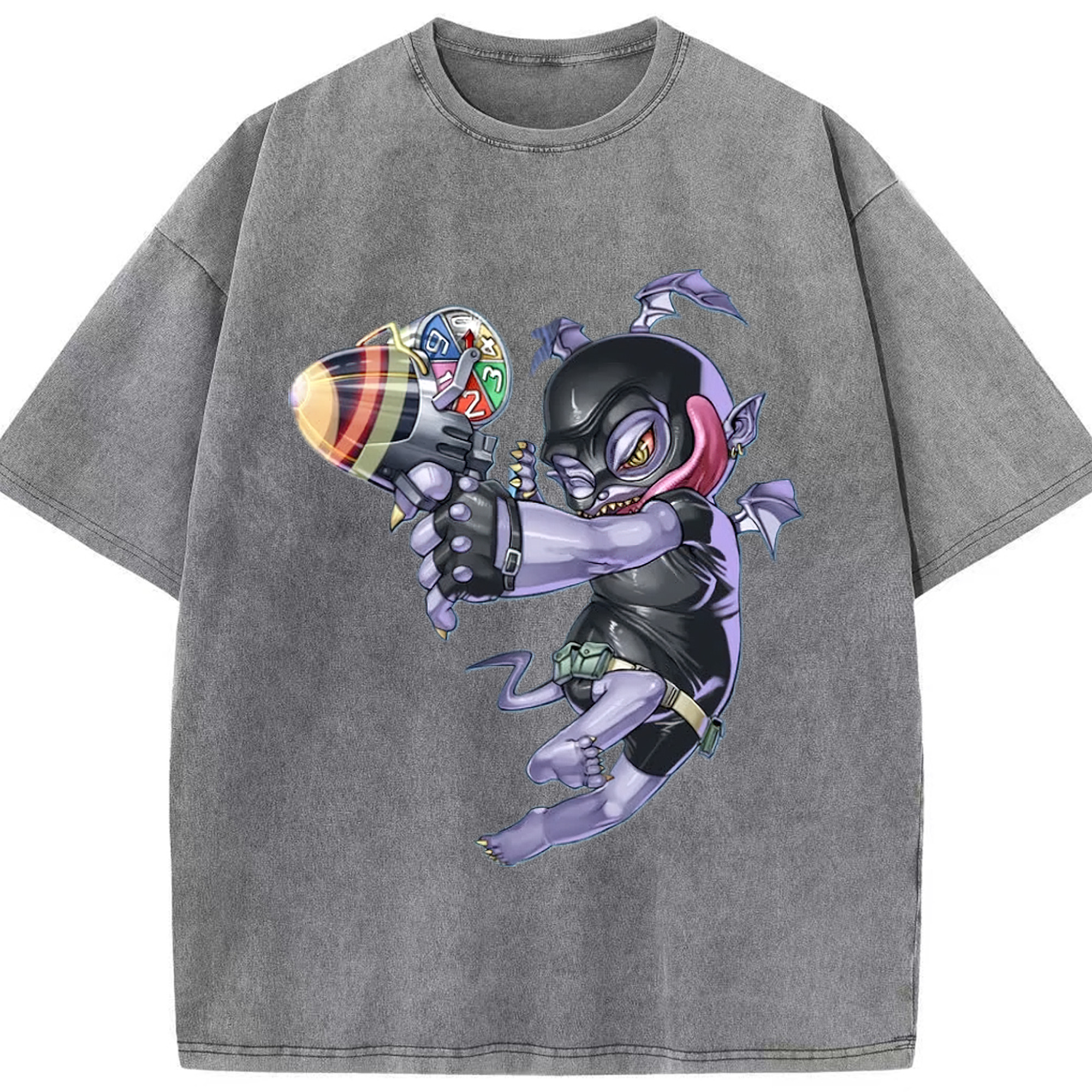 （画像用） 遊☆戯☆王 Yu-Gi-Oh! 綿100% ヴィンテージ風 半袖Tシャツ（フロントプリント）