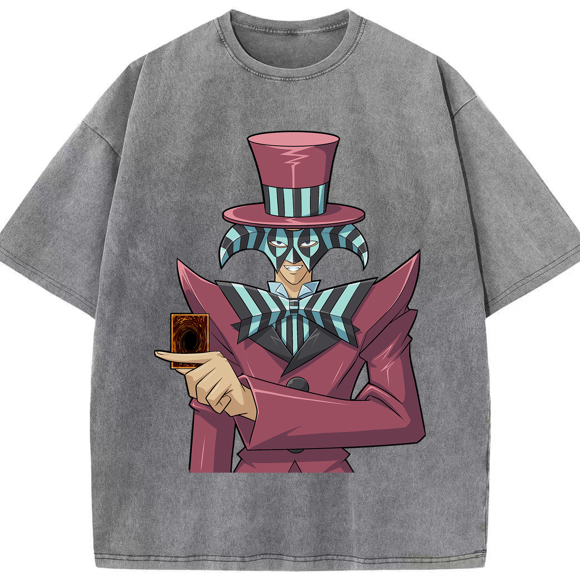 （画像用） 遊☆戯☆王 Yu-Gi-Oh! 綿100% ヴィンテージ風 半袖Tシャツ（フロントプリント）