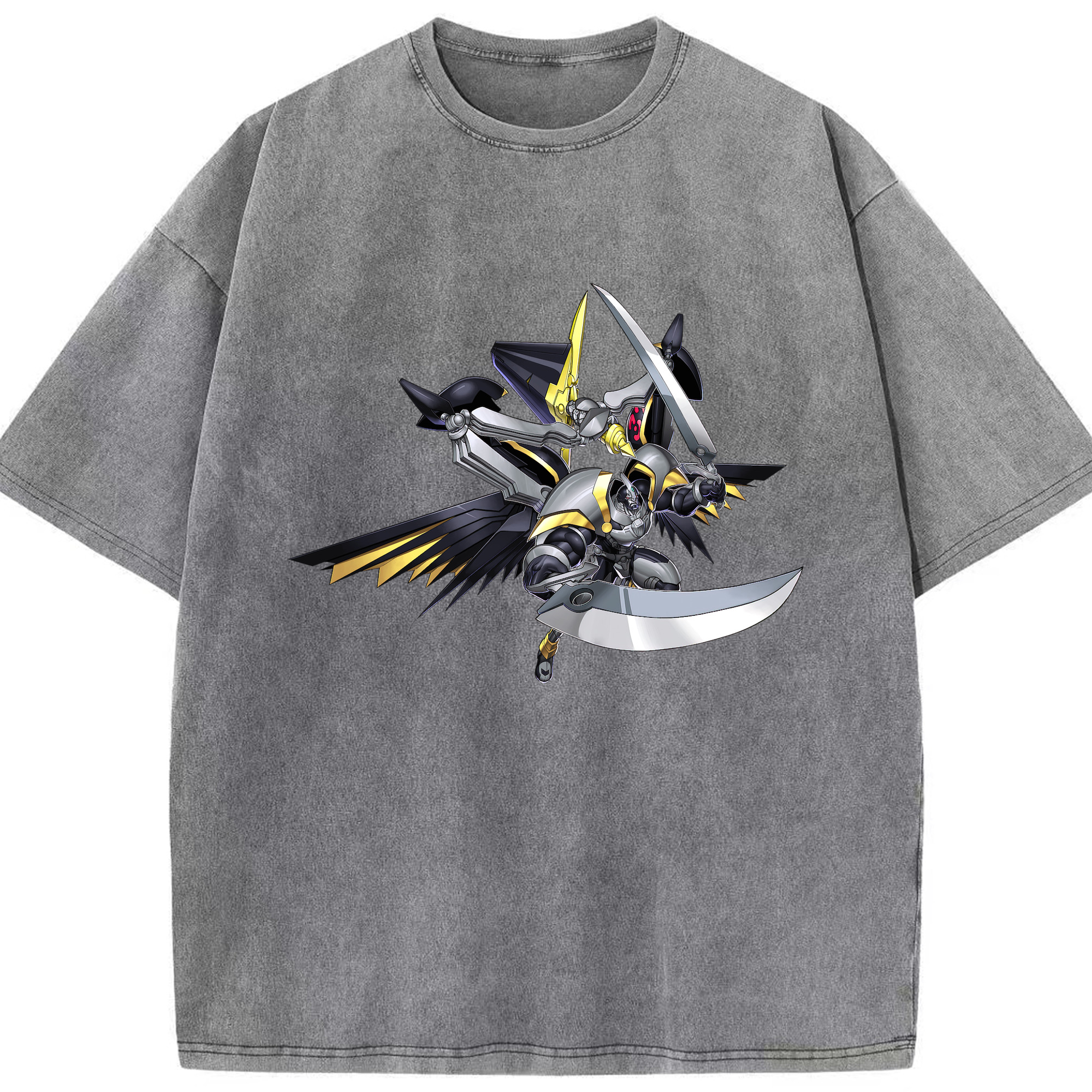 （画像用） 遊☆戯☆王 Yu-Gi-Oh! 綿100% ヴィンテージ風 半袖Tシャツ（フロントプリント）