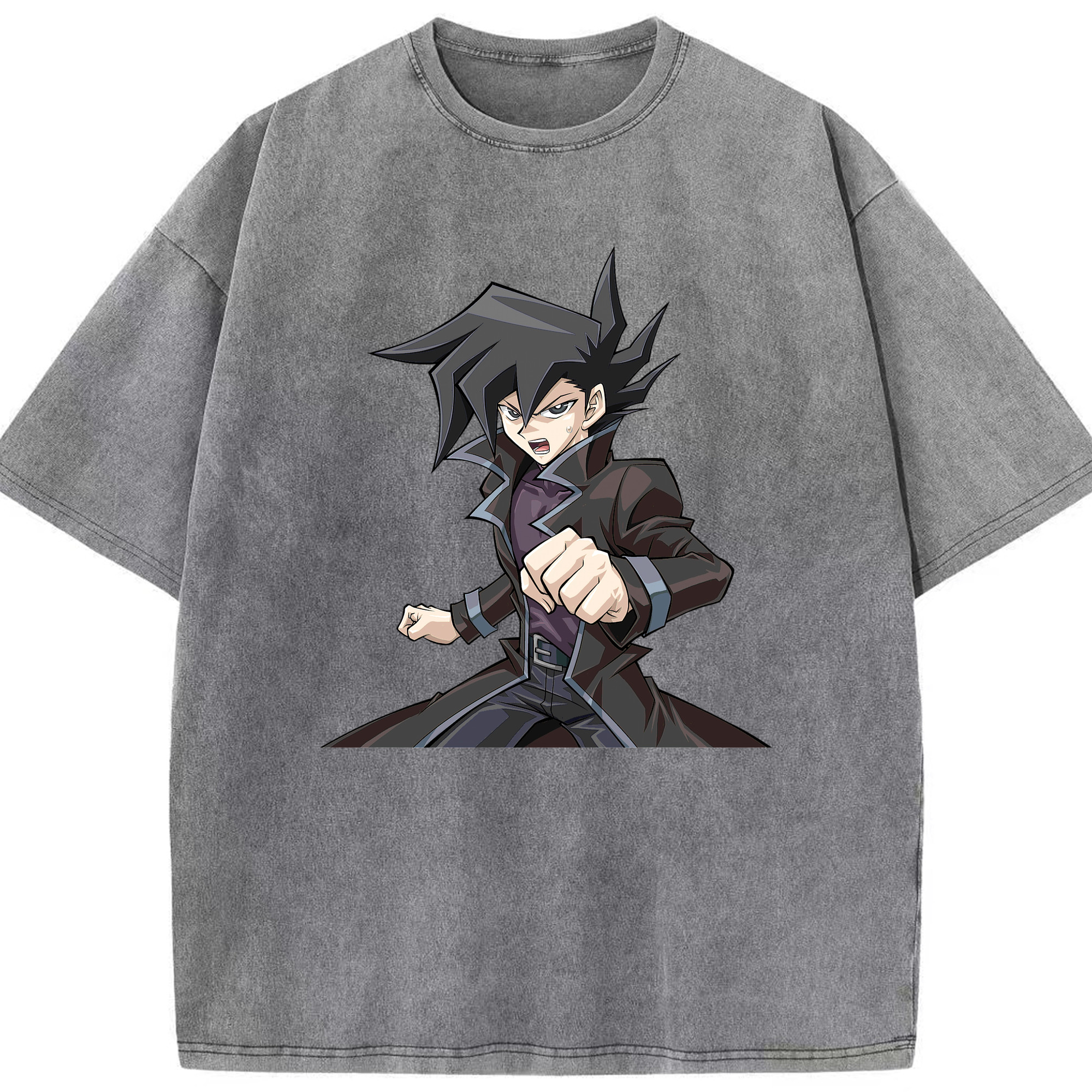 （画像用） 遊☆戯☆王 Yu-Gi-Oh! 綿100% ヴィンテージ風 半袖Tシャツ（フロントプリント）