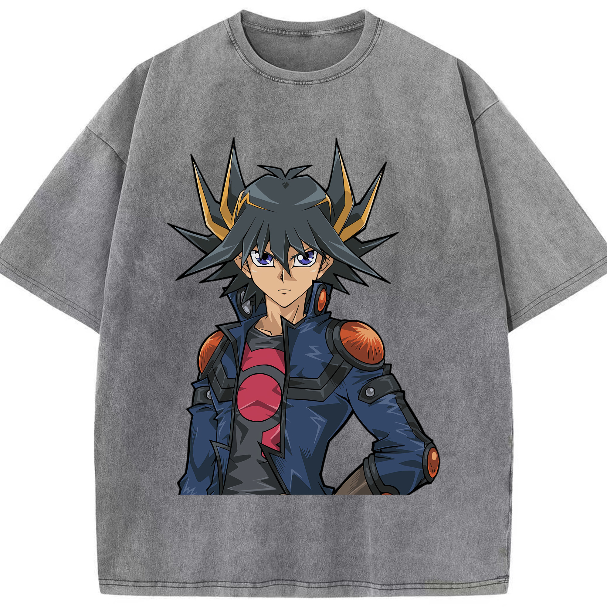 （画像用） 遊☆戯☆王 Yu-Gi-Oh! 綿100% ヴィンテージ風 半袖Tシャツ（フロントプリント）