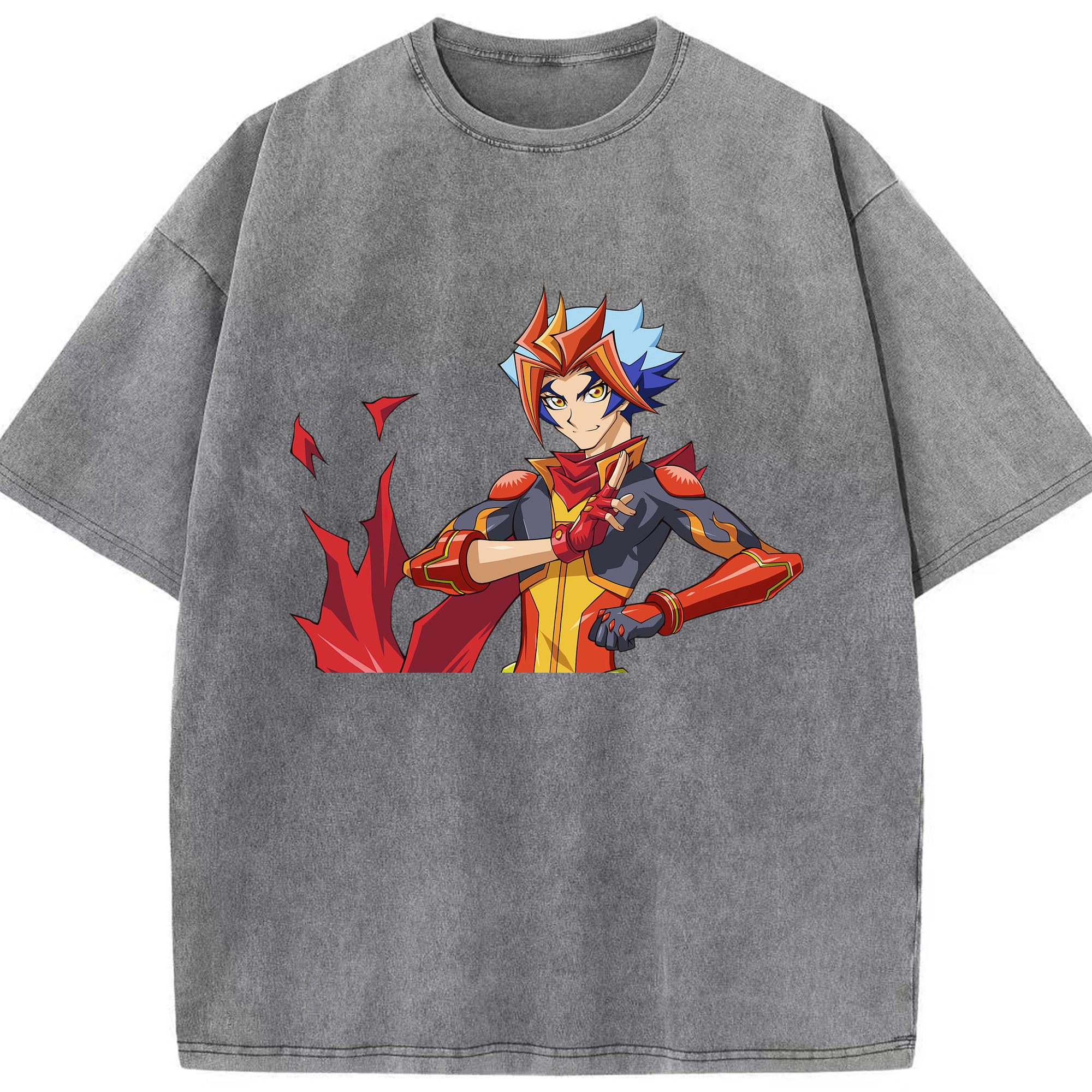 （画像用） 遊☆戯☆王 Yu-Gi-Oh! 綿100% ヴィンテージ風 半袖Tシャツ（フロントプリント）