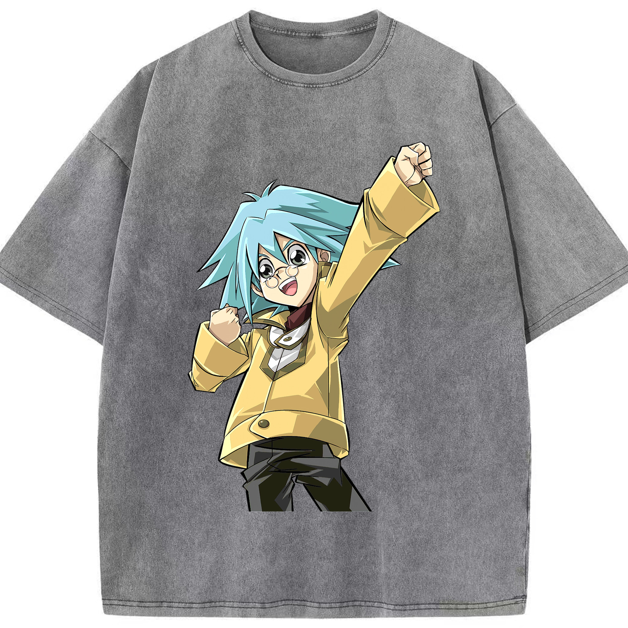 （画像用） 遊☆戯☆王 Yu-Gi-Oh! 綿100% ヴィンテージ風 半袖Tシャツ（フロントプリント）