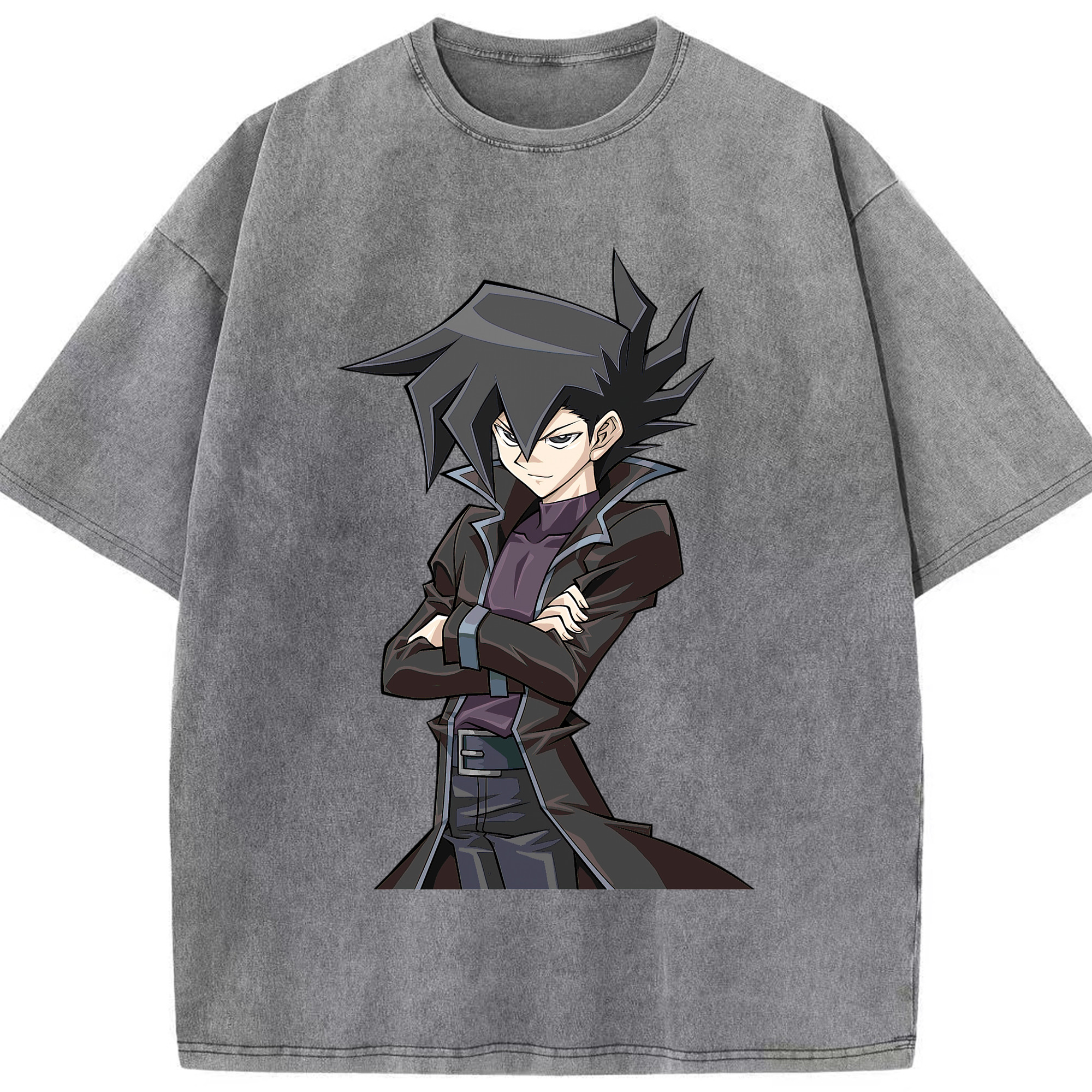 （画像用） 遊☆戯☆王 Yu-Gi-Oh! 綿100% ヴィンテージ風 半袖Tシャツ（フロントプリント）