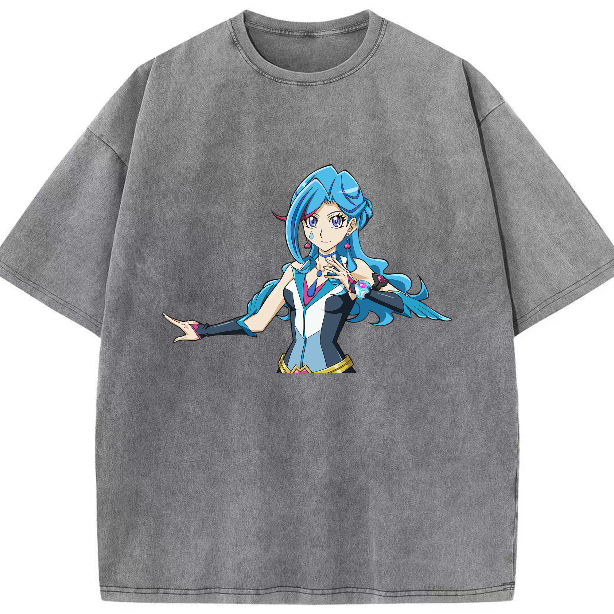 （画像用） 遊☆戯☆王 Yu-Gi-Oh! 綿100% ヴィンテージ風 半袖Tシャツ（フロントプリント）