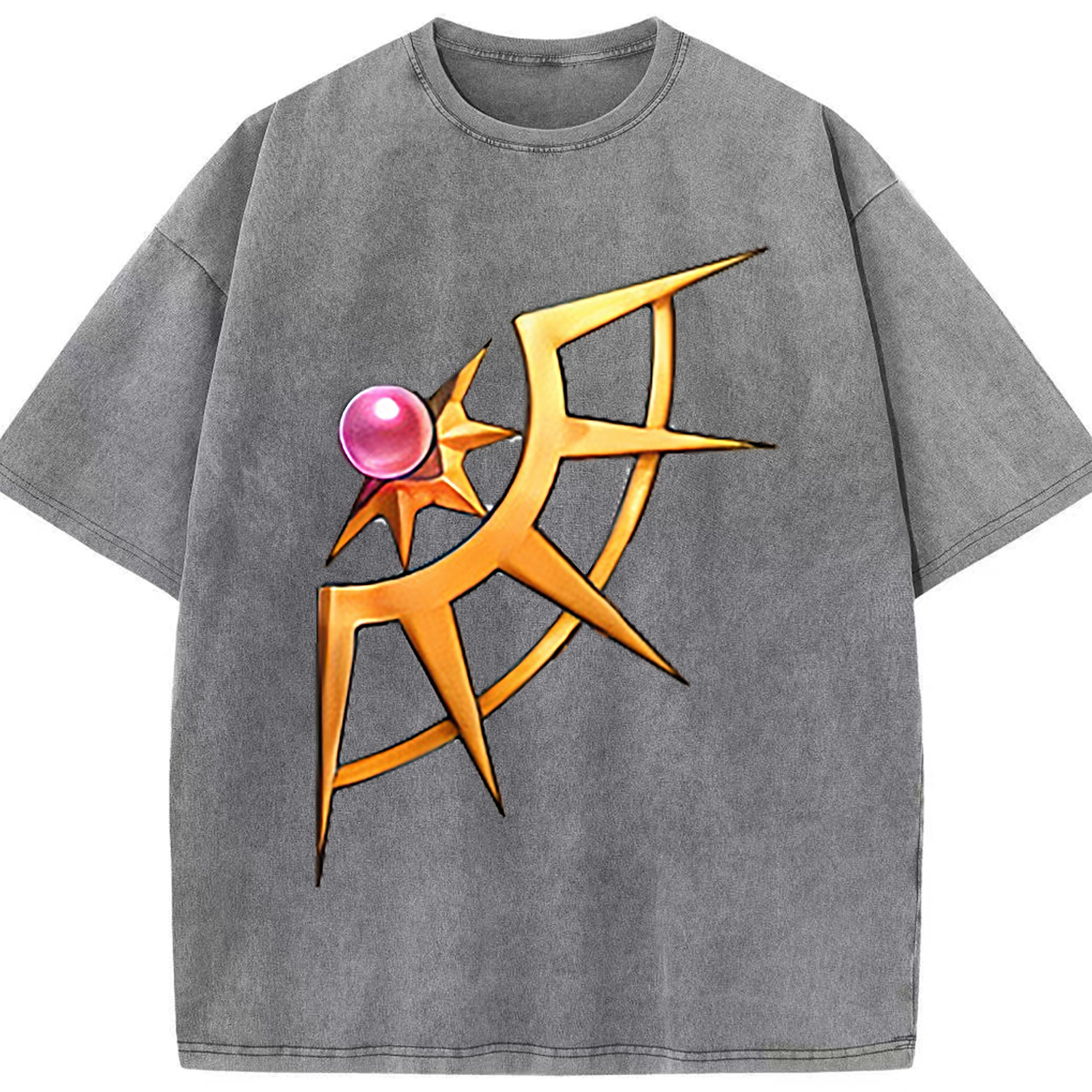 （画像用） 遊☆戯☆王 Yu-Gi-Oh! 綿100% ヴィンテージ風 半袖Tシャツ（フロントプリント）