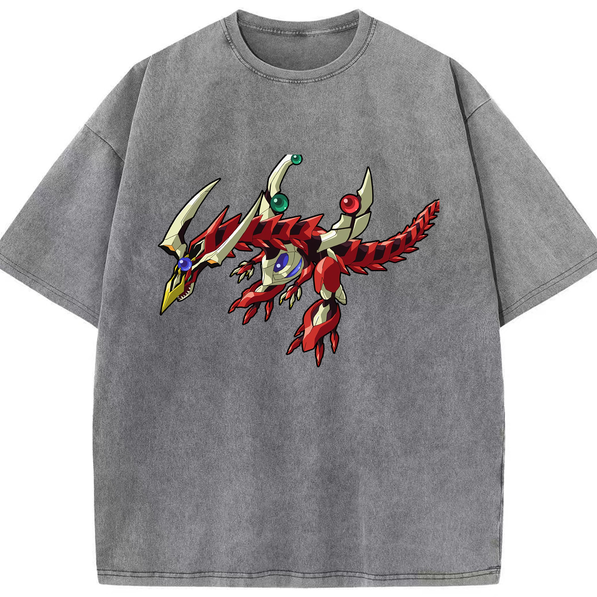 （画像用） 遊☆戯☆王 Yu-Gi-Oh! 綿100% ヴィンテージ風 半袖Tシャツ（フロントプリント）