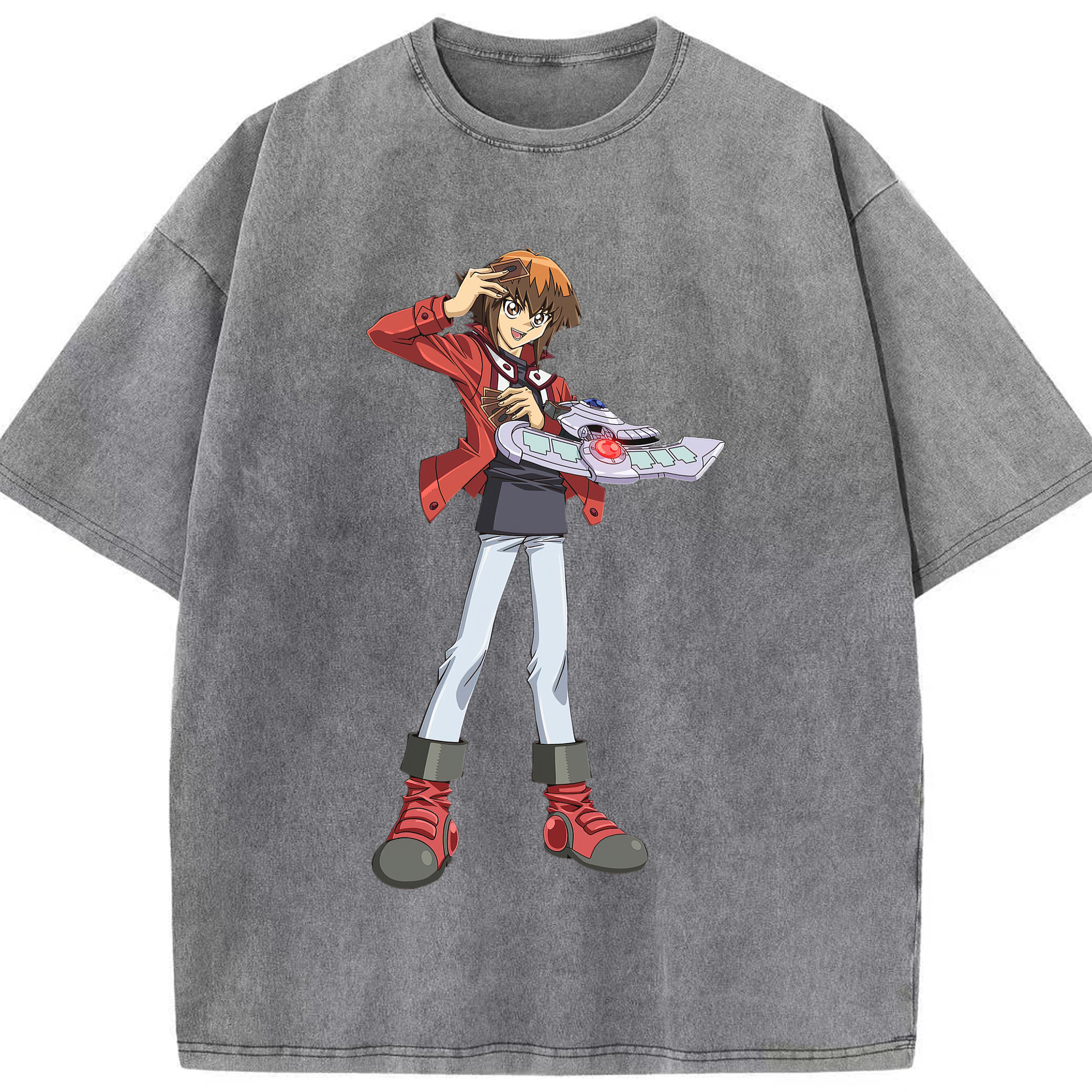 （画像用） 遊☆戯☆王 Yu-Gi-Oh! 綿100% ヴィンテージ風 半袖Tシャツ（フロントプリント）