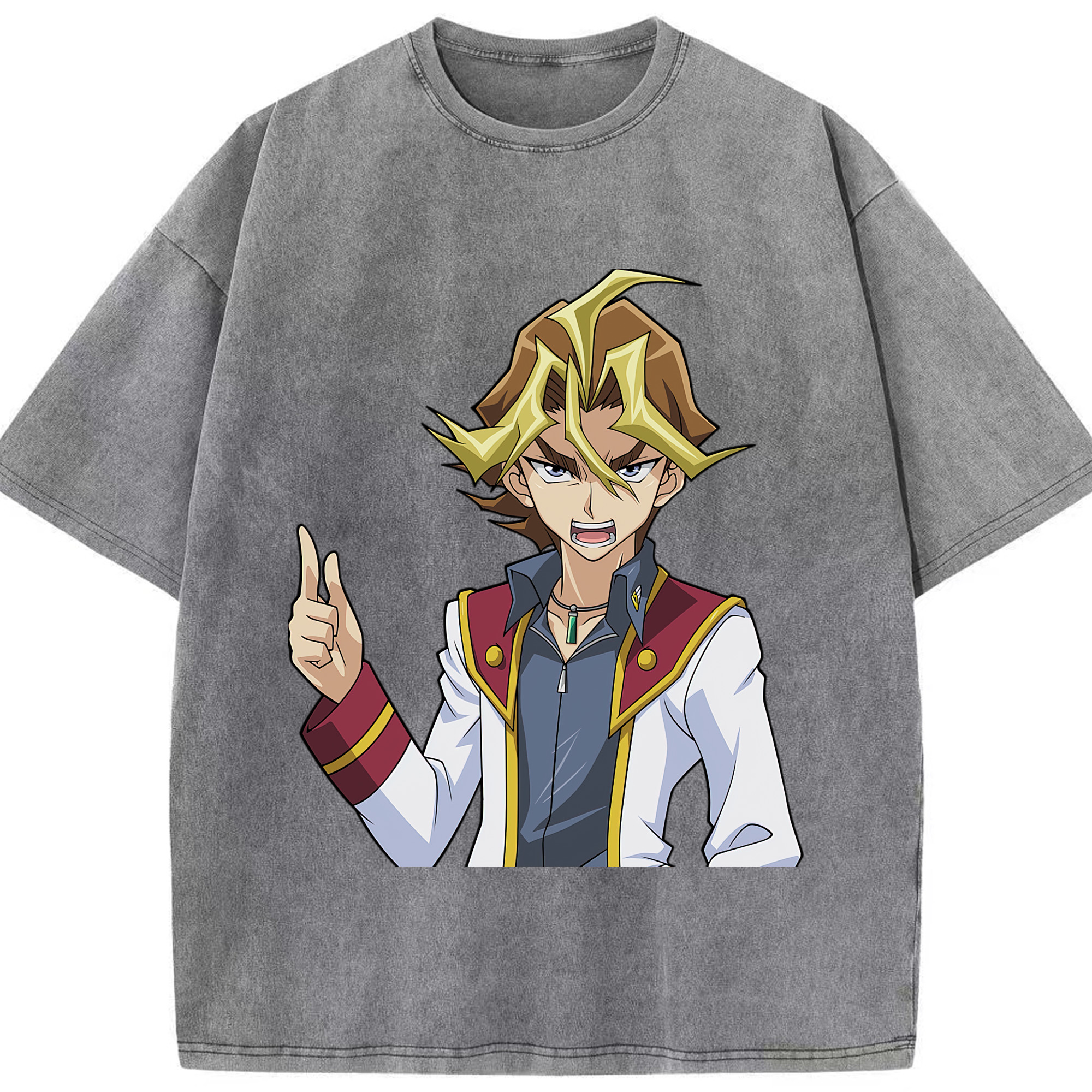 （画像用） 遊☆戯☆王 Yu-Gi-Oh! 綿100% ヴィンテージ風 半袖Tシャツ（フロントプリント）