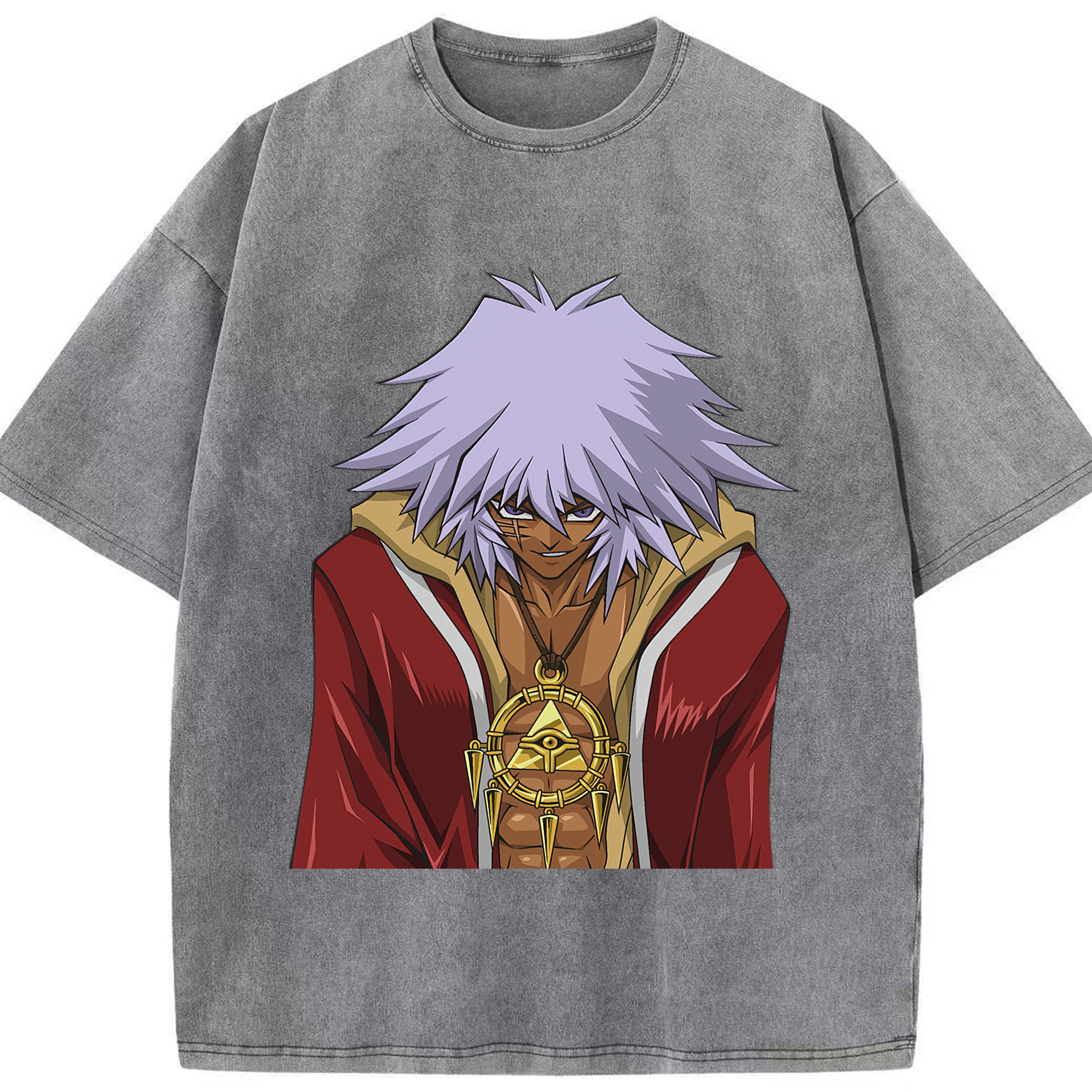 （画像用） 遊☆戯☆王 Yu-Gi-Oh! 綿100% ヴィンテージ風 半袖Tシャツ（フロントプリント）