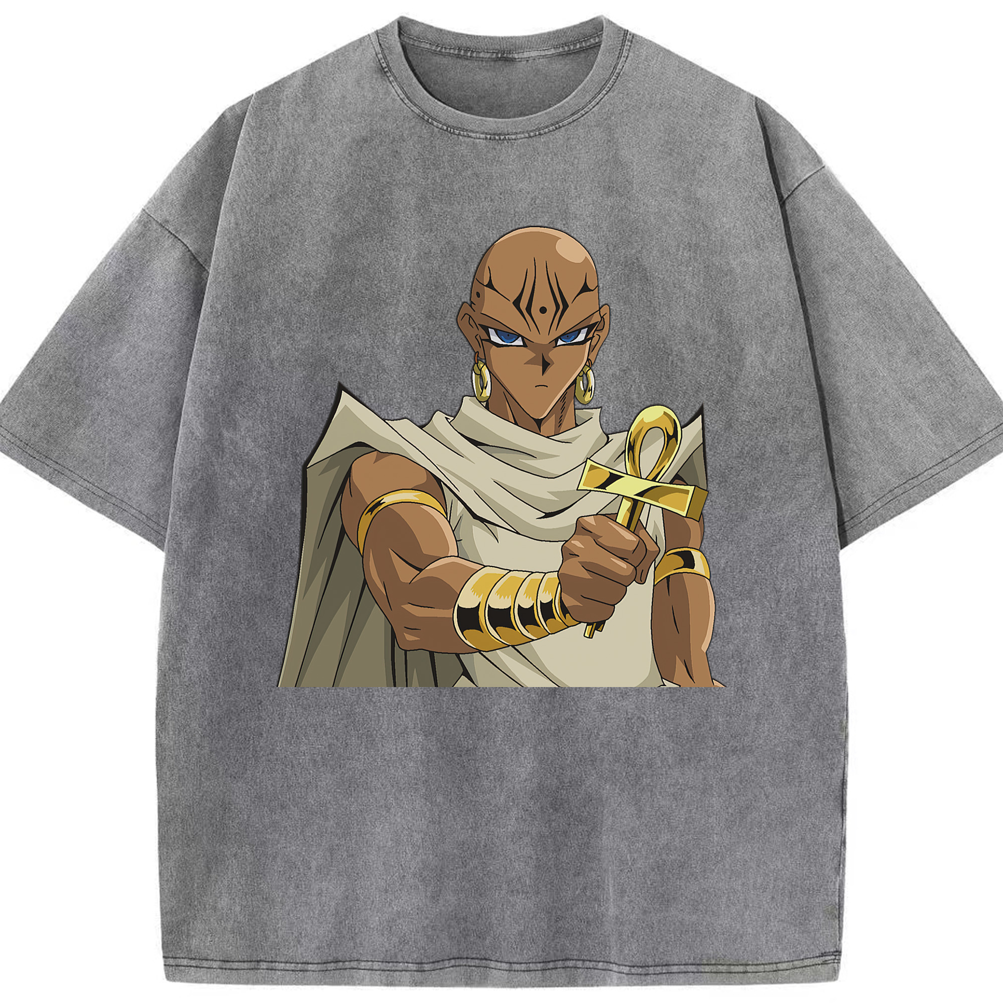 （画像用） 遊☆戯☆王 Yu-Gi-Oh! 綿100% ヴィンテージ風 半袖Tシャツ（フロントプリント）