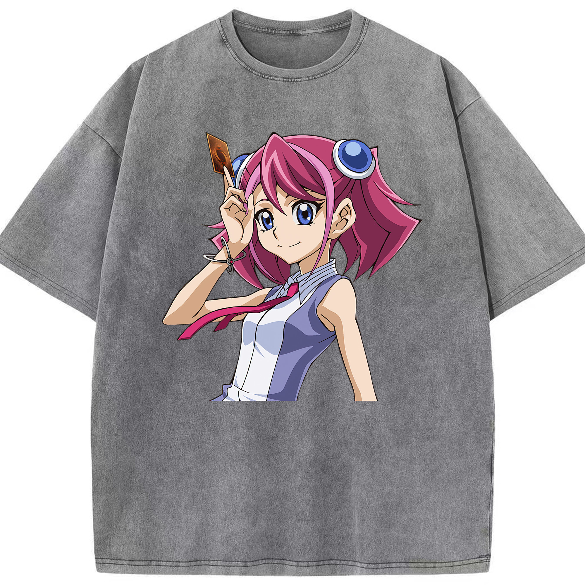 （画像用） 遊☆戯☆王 Yu-Gi-Oh! 綿100% ヴィンテージ風 半袖Tシャツ（フロントプリント）