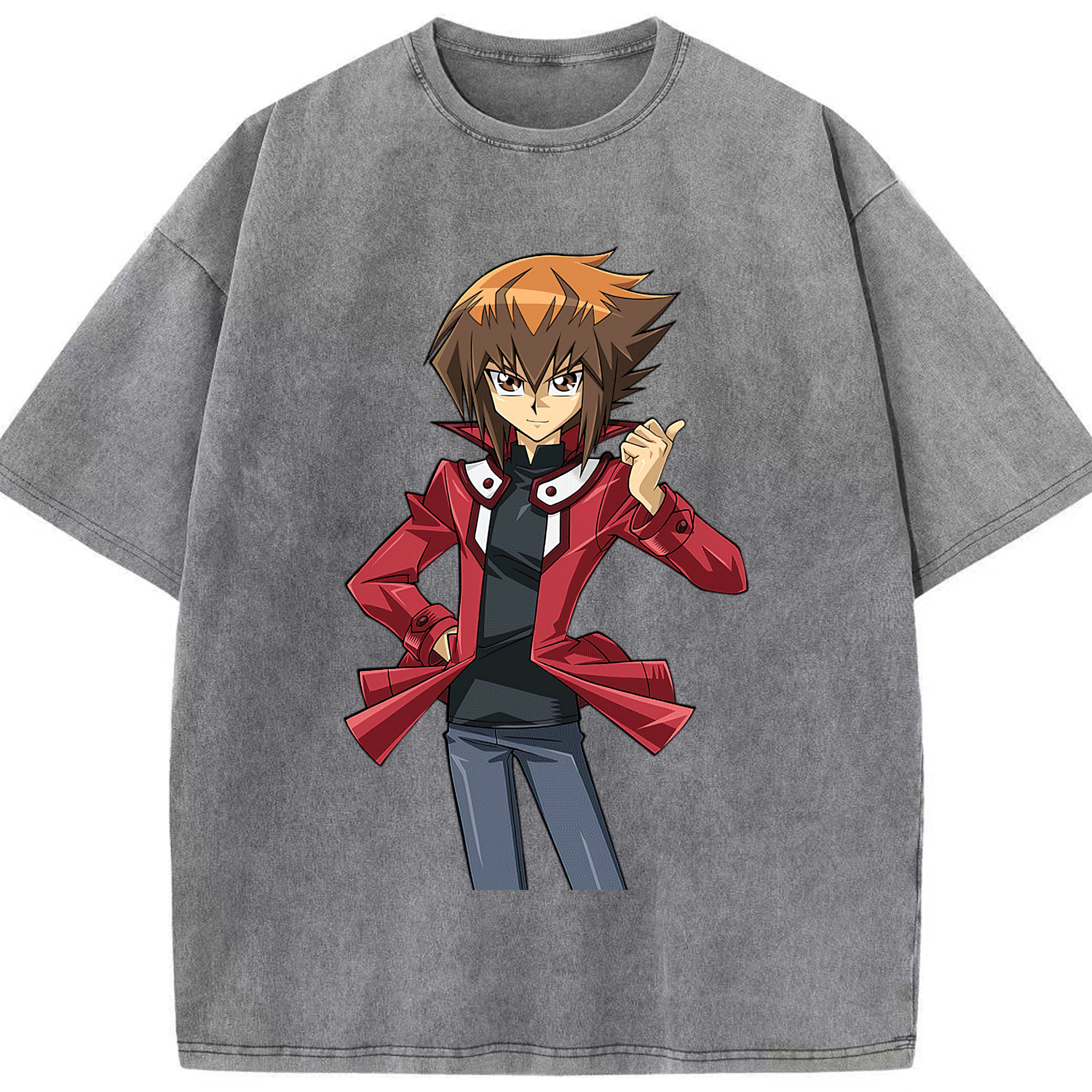 （画像用） 遊☆戯☆王 Yu-Gi-Oh! 綿100% ヴィンテージ風 半袖Tシャツ（フロントプリント）