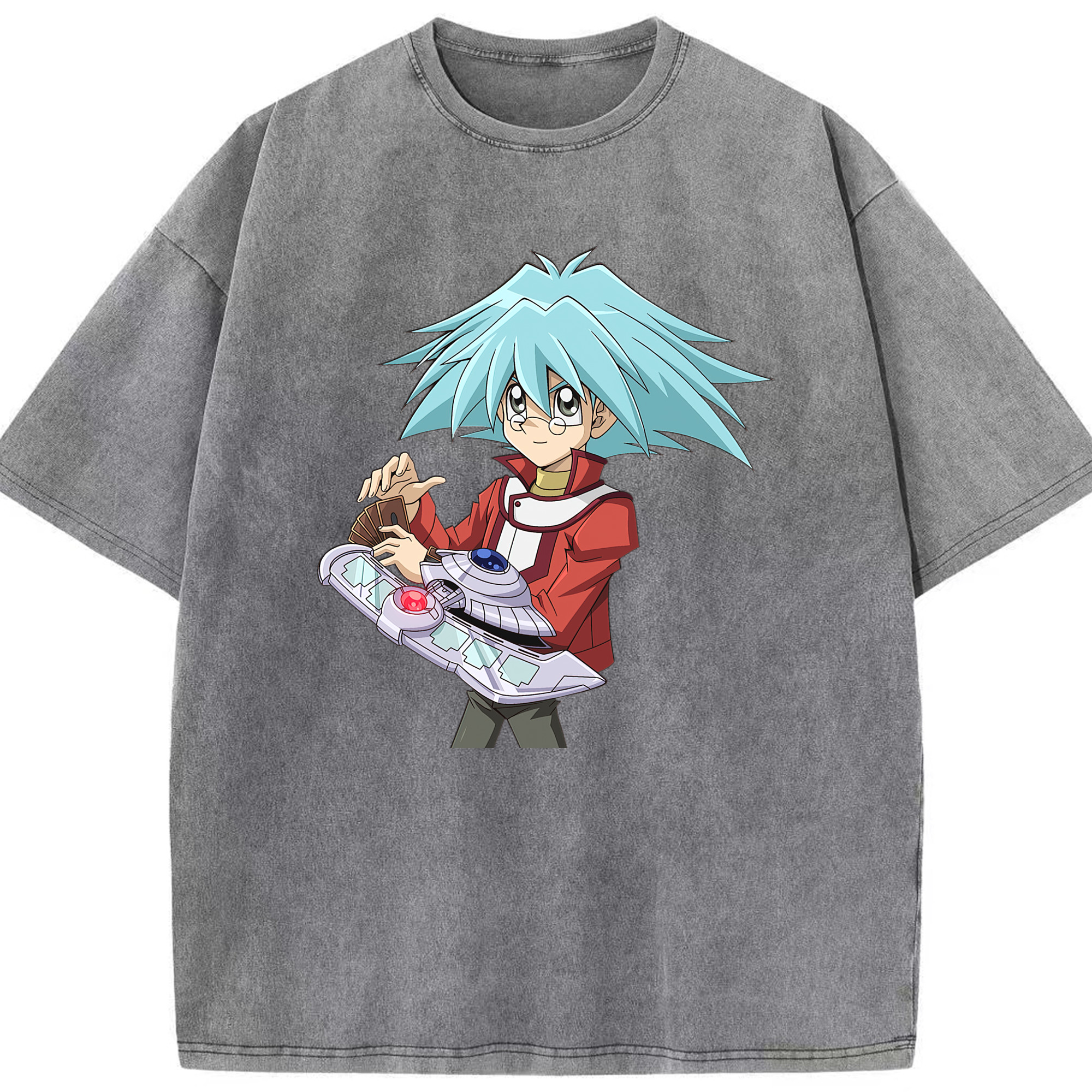（画像用） 遊☆戯☆王 Yu-Gi-Oh! 綿100% ヴィンテージ風 半袖Tシャツ（フロントプリント）