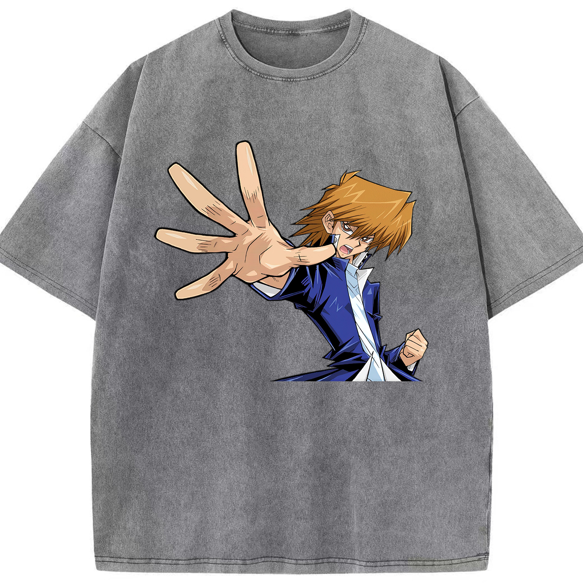 （画像用） 遊☆戯☆王 Yu-Gi-Oh! 綿100% ヴィンテージ風 半袖Tシャツ（フロントプリント）
