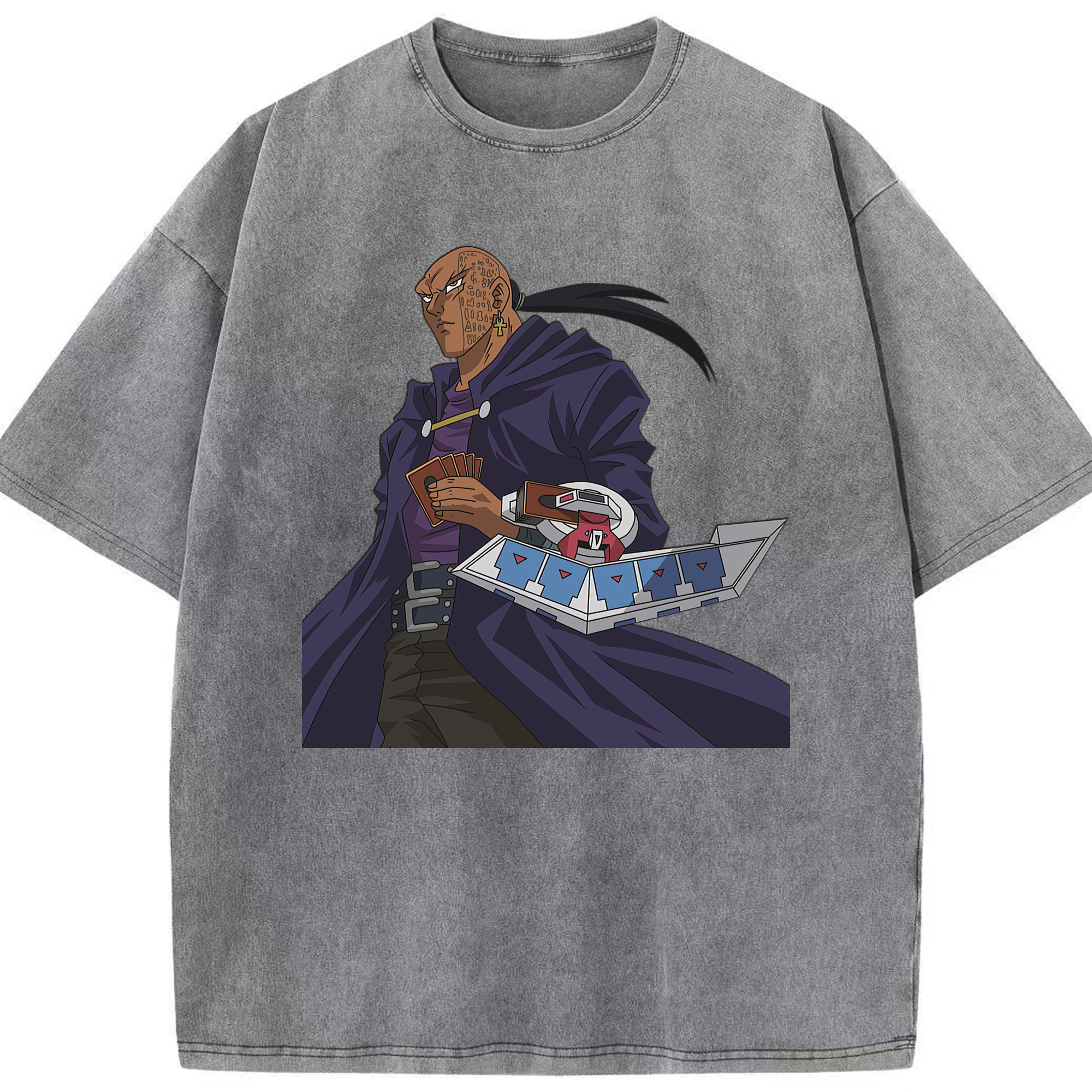 （画像用） 遊☆戯☆王 Yu-Gi-Oh! 綿100% ヴィンテージ風 半袖Tシャツ（フロントプリント）