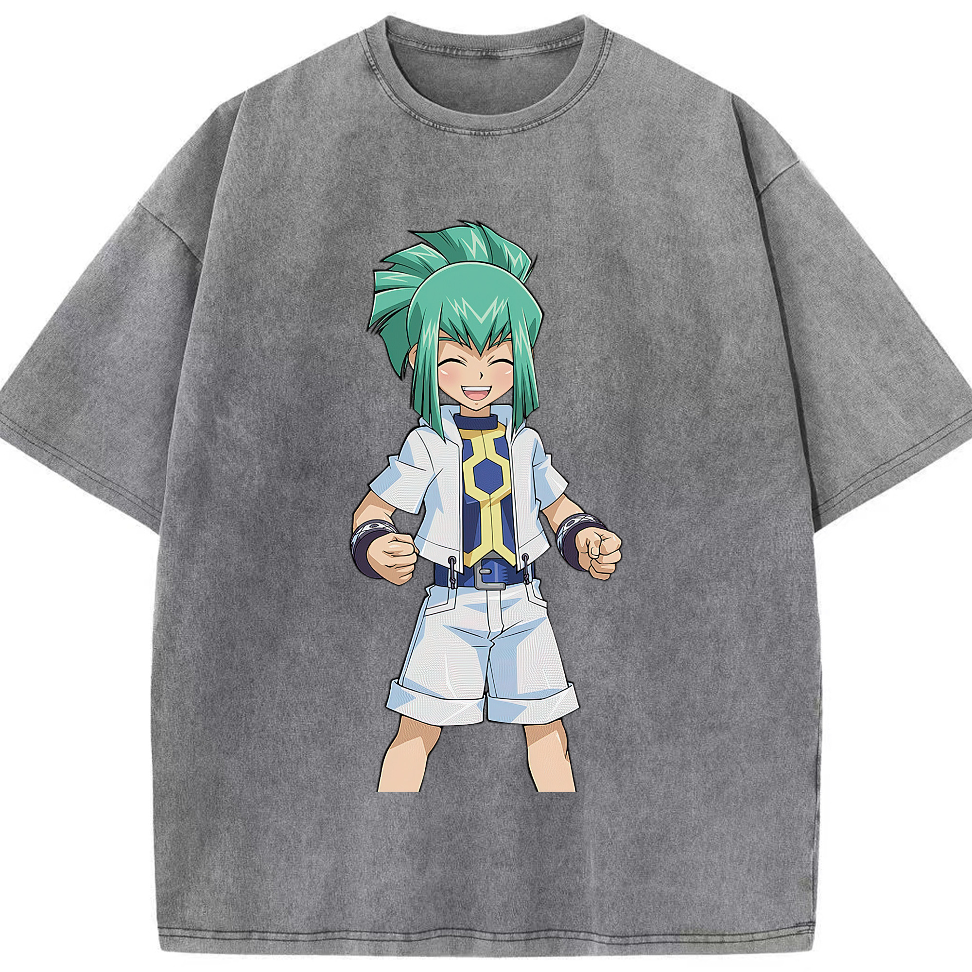 （画像用） 遊☆戯☆王 Yu-Gi-Oh! 綿100% ヴィンテージ風 半袖Tシャツ（フロントプリント）